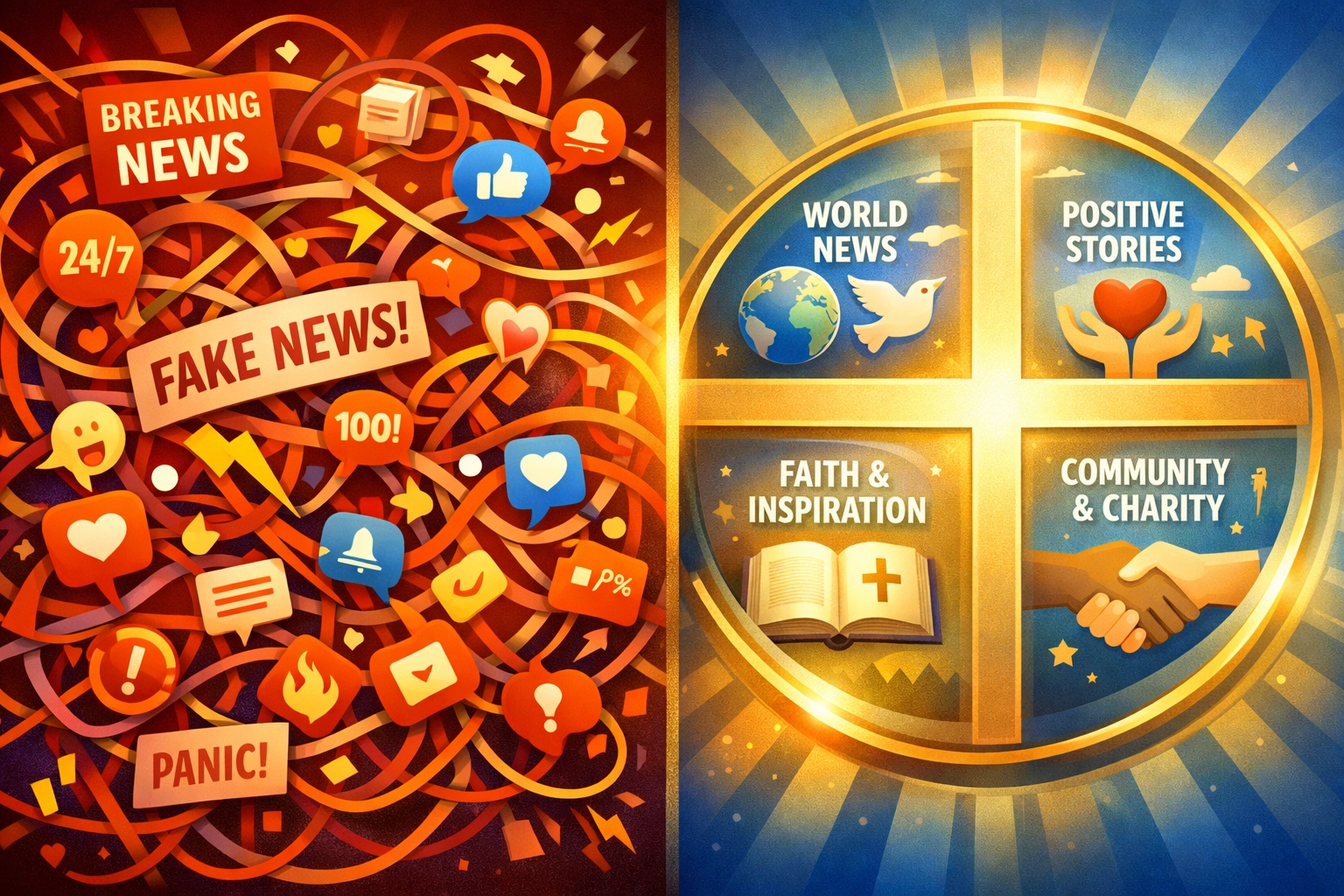 News chaos transformed through biblical lens and Scripture-based framework