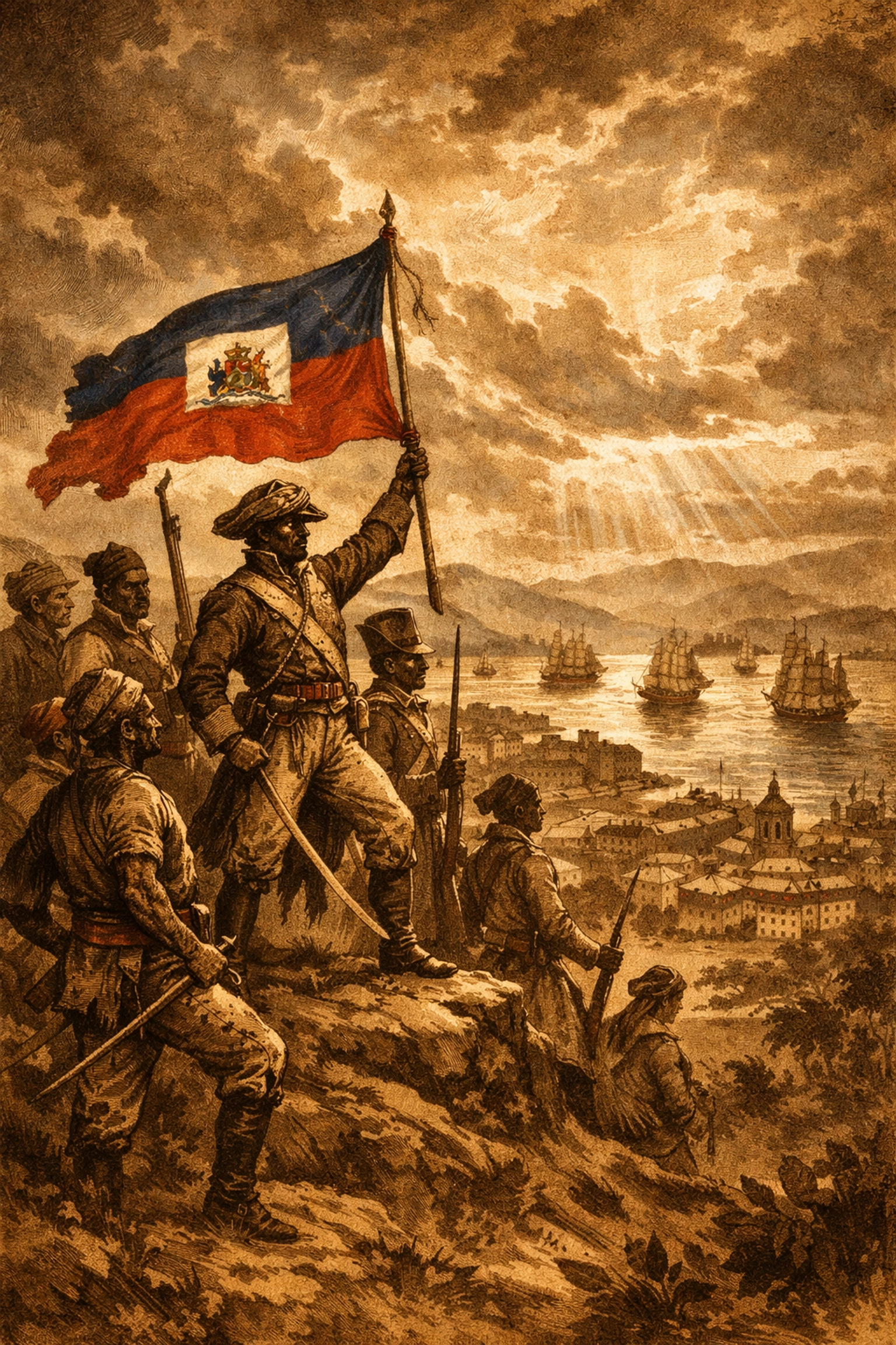 Haitian revolutionaries in 1804 facing diplomatic isolation after independence