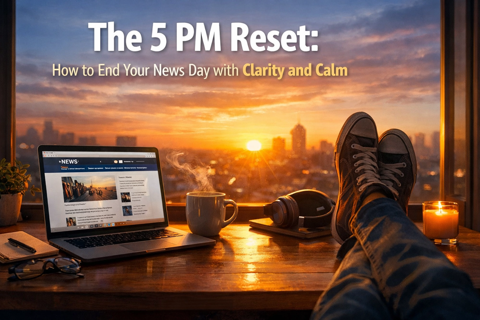 [HERO] The 5 PM Reset: How to End Your News Day with Clarity and Calm