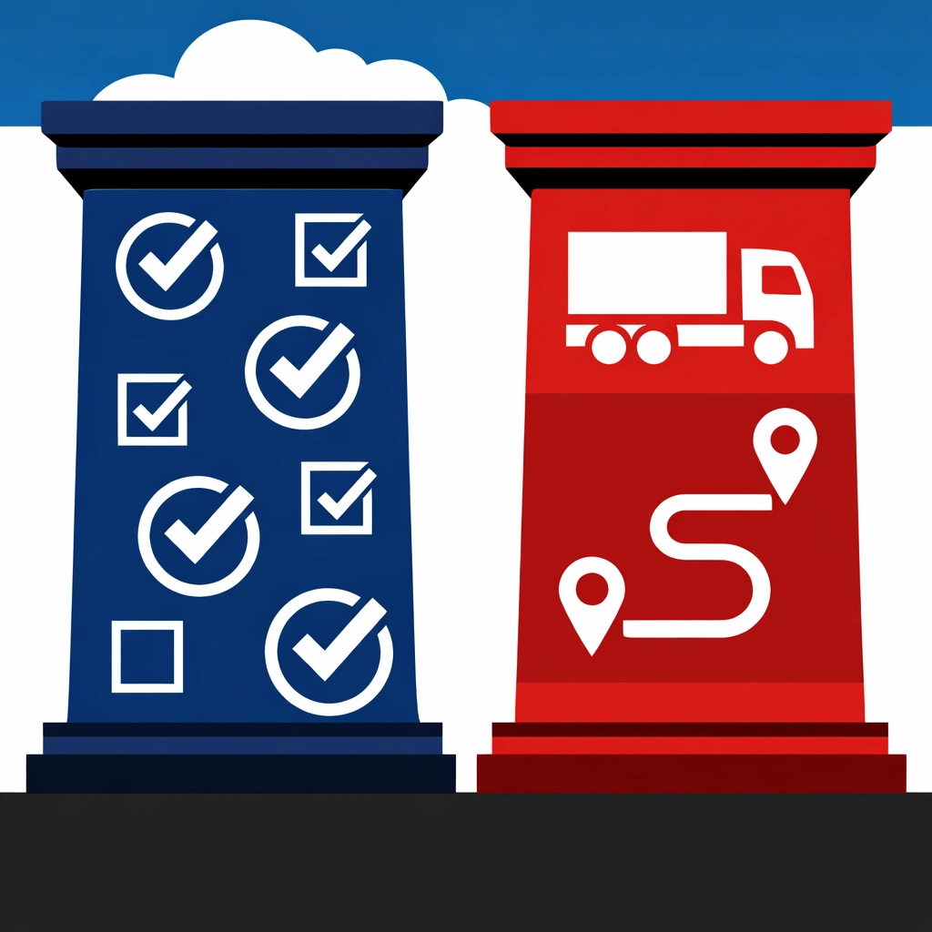 Illustration of Multiple Choice and Case Study exam components for the Transport Manager CPC course.