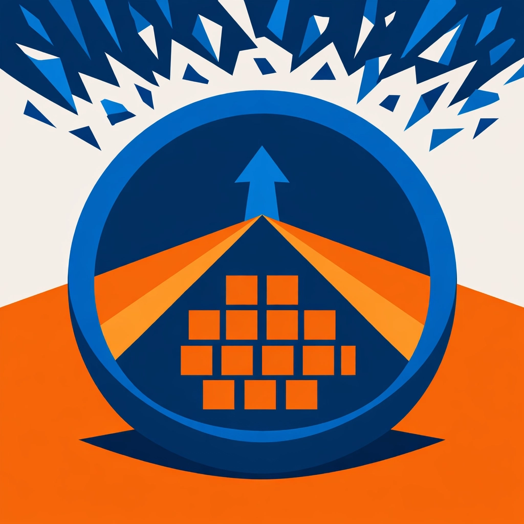 Geometric illustration showing how proactive customer education prevents user roadblocks and churn.