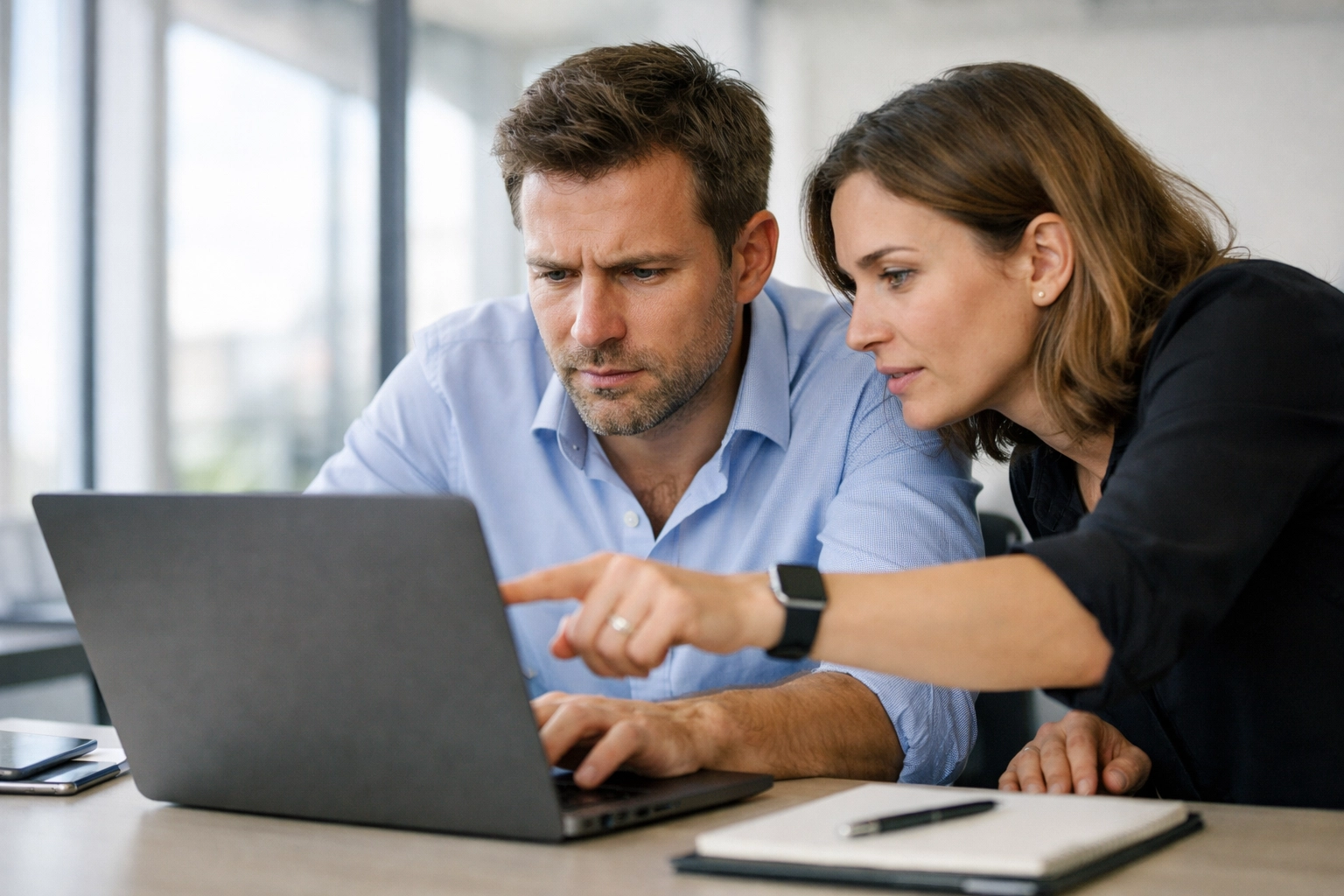 IT experts troubleshooting a ServiceNow integration performance bottleneck in a modern office setting.