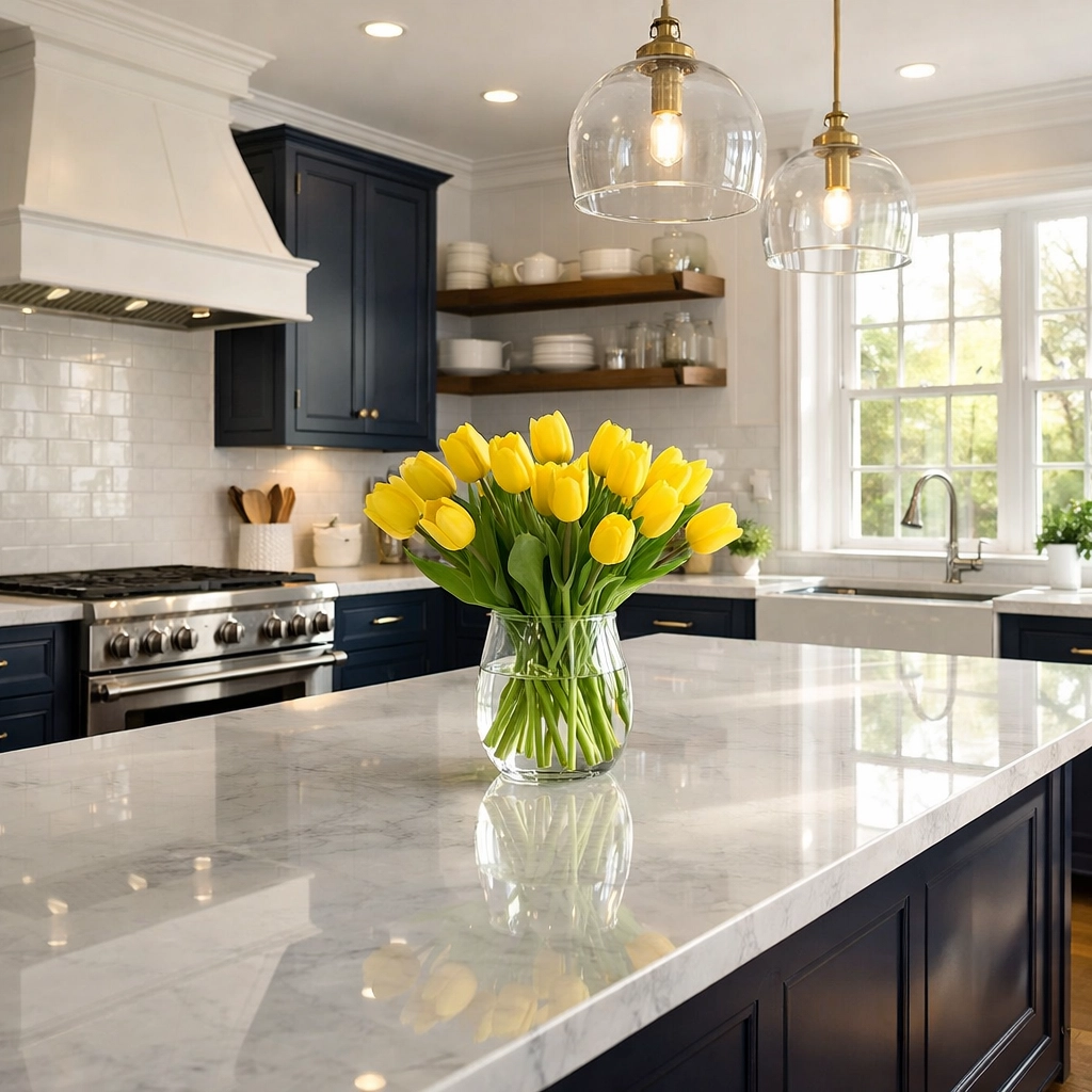 Pristine kitchen in a historic Worcester home cleaned with eco-friendly house cleaning Worcester MA products.