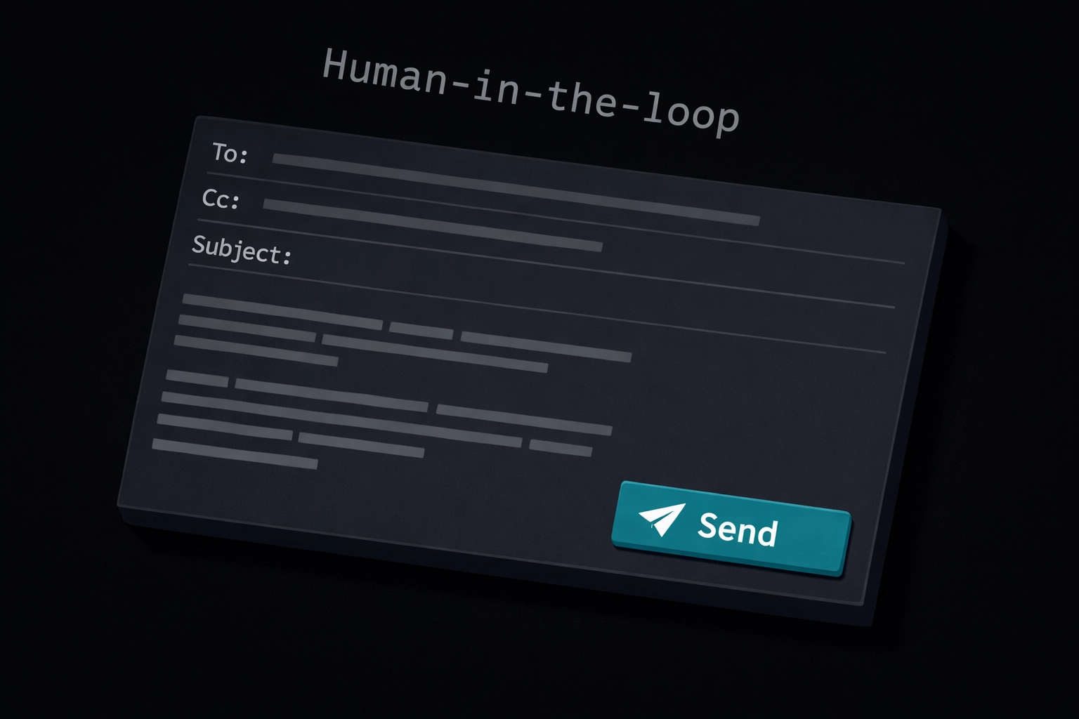 UI mockup of a human-in-the-loop AI sales platform showing a personalized email review screen.