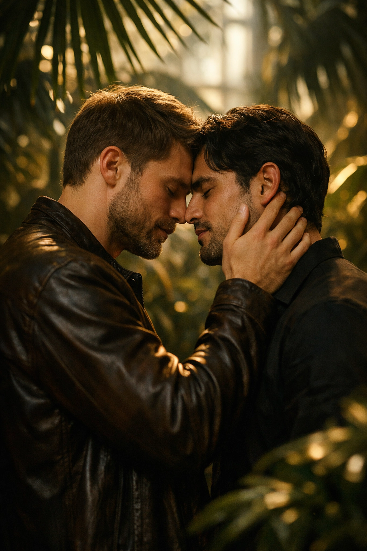 Two men sharing an intimate connection, showing the emotional depth of popular MM romance books.