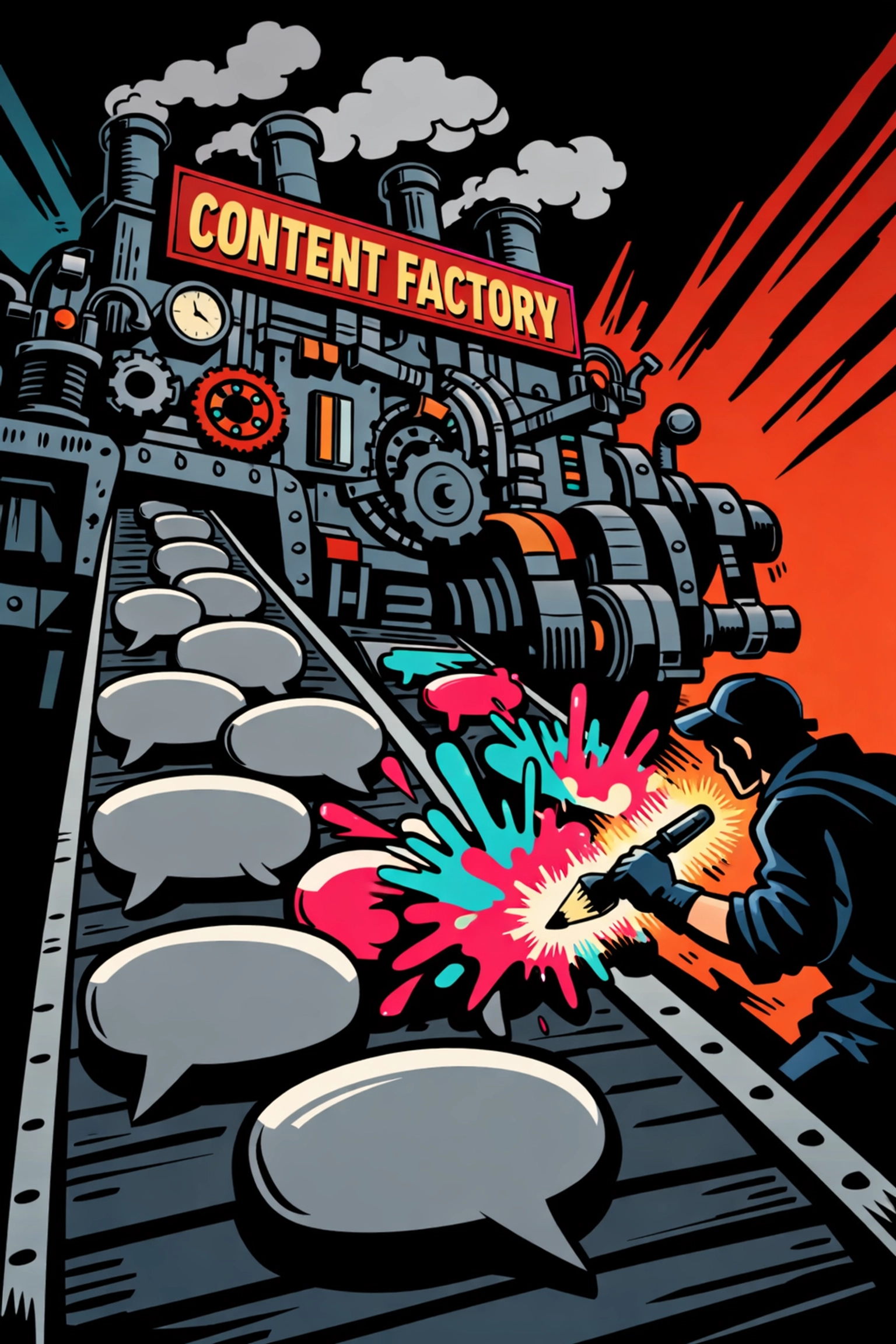 A creative professional uses an AI content generator for small business to add brand voice to drafts.