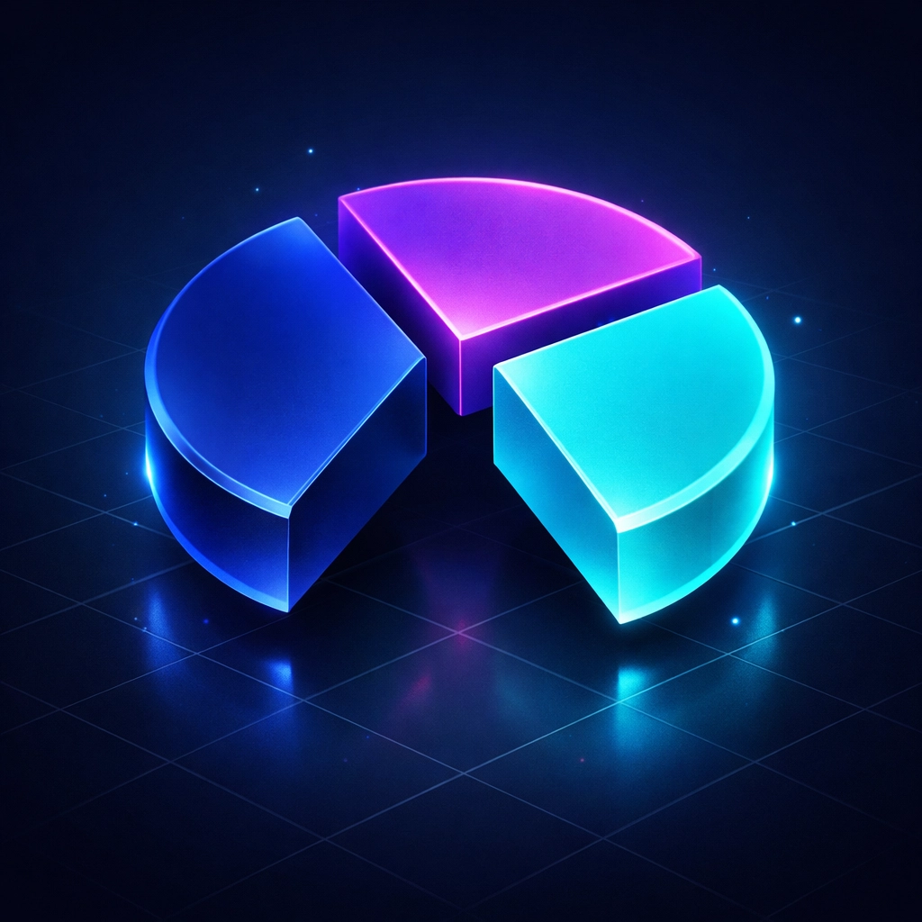 Modern portfolio allocation chart showing 40/30/30 diversification strategy for accredited investors