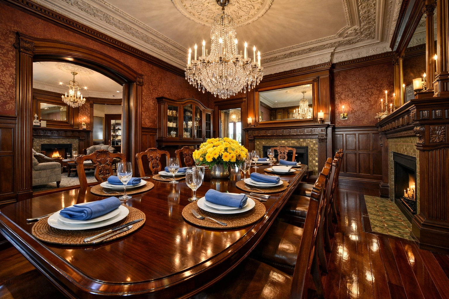 Polished hardwood floors in a historic Fitchburg home reflecting professional residential cleaning excellence.