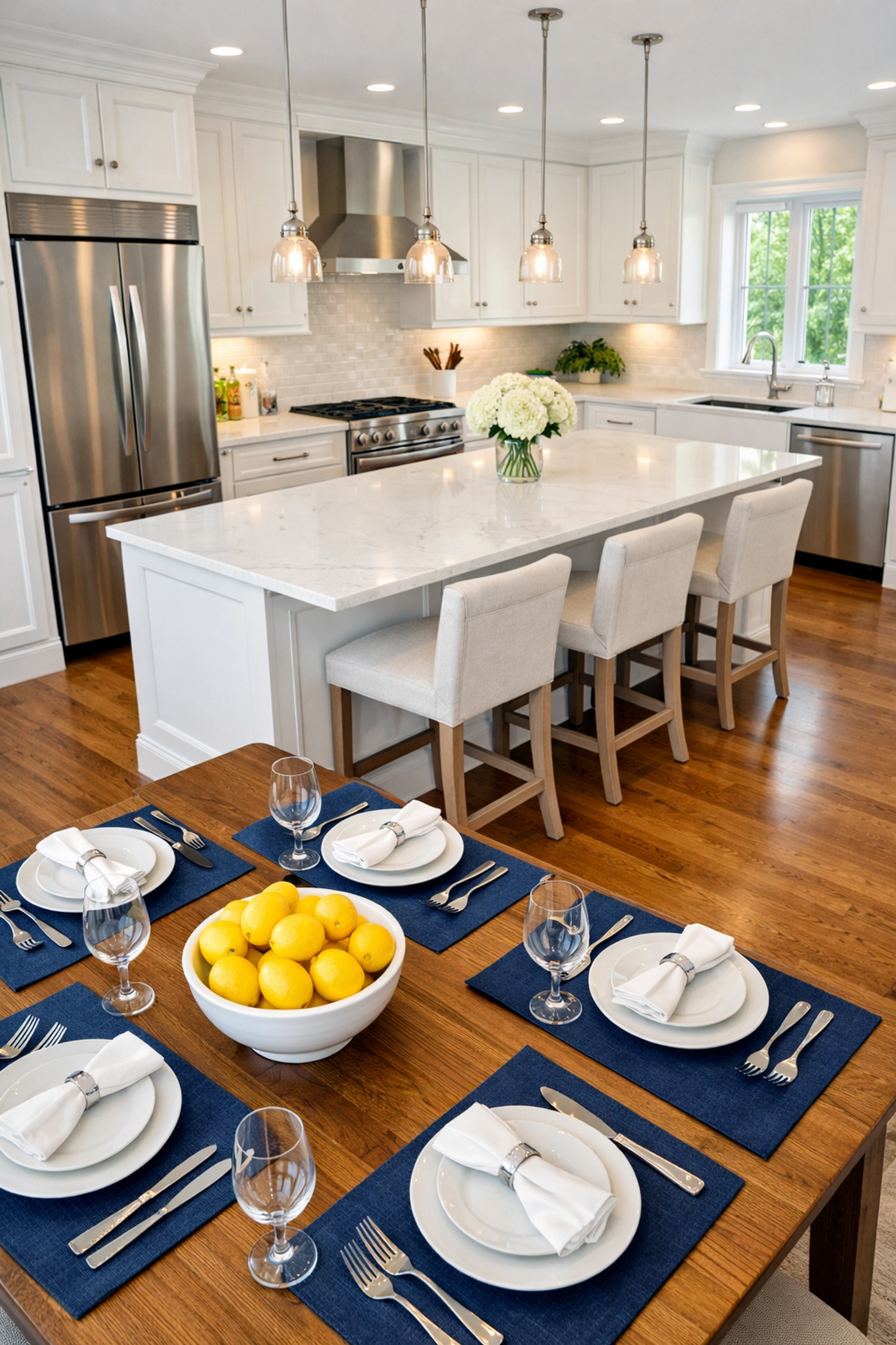 Immaculate residential kitchen in Leominster MA after professional house cleaning services.