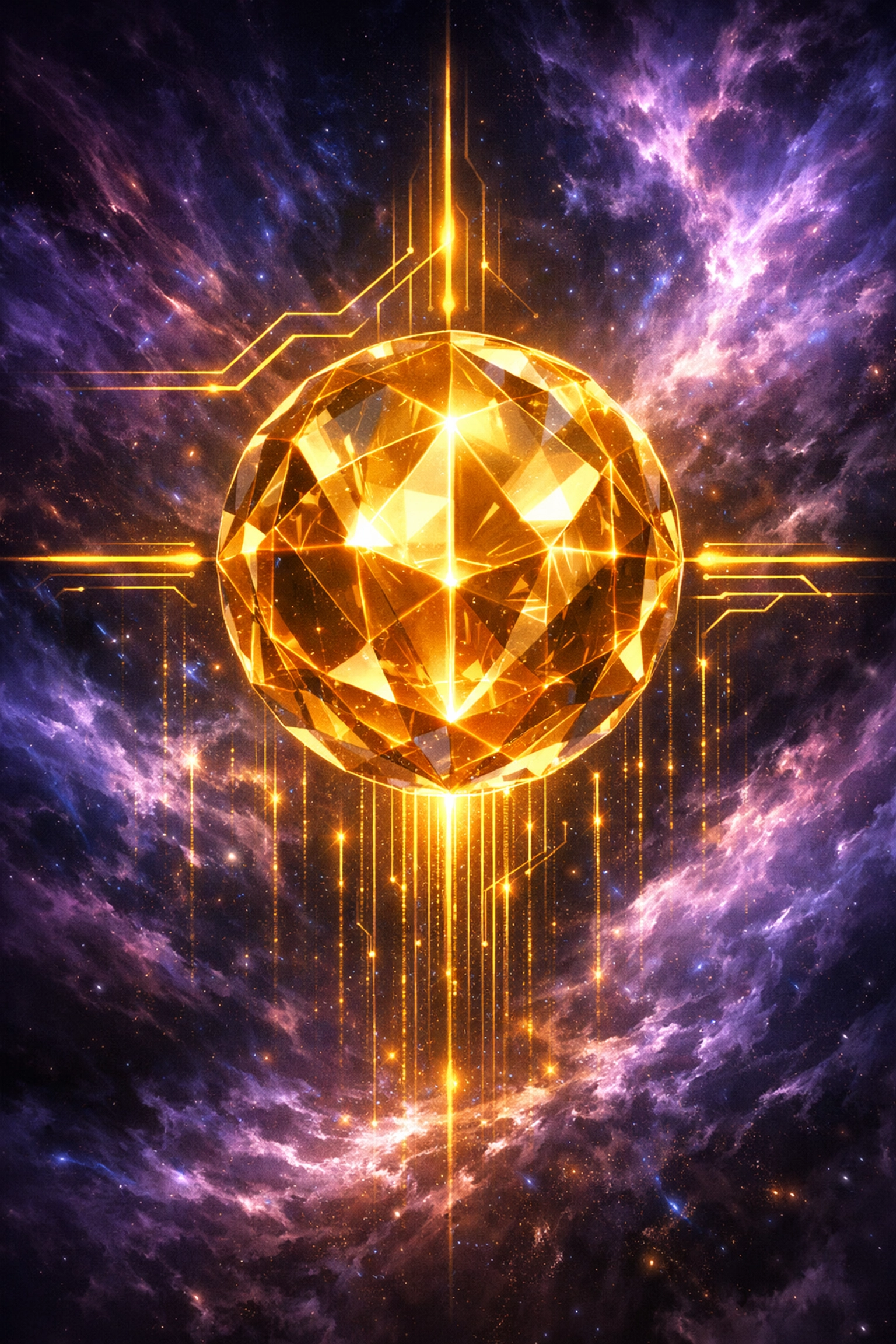 Glowing digital asset representing the secure LUSD stablecoin for stable Web3 payments and financial control.