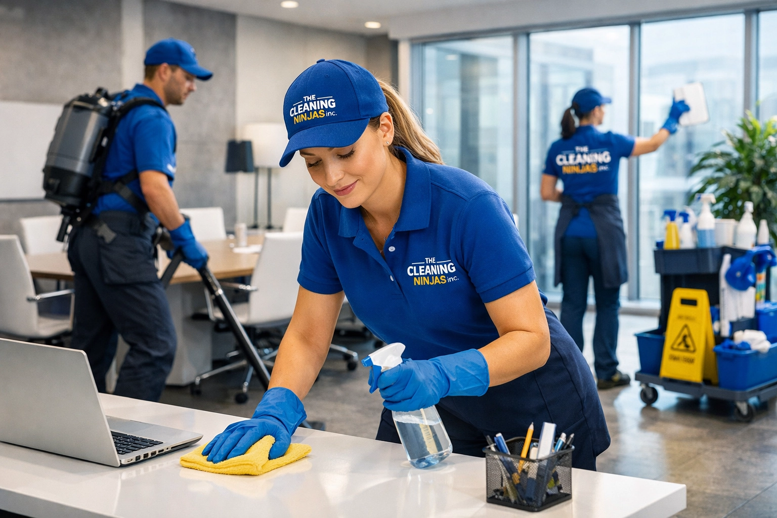 A professional office space in Palmer, MA, showing a clean and organized reception area