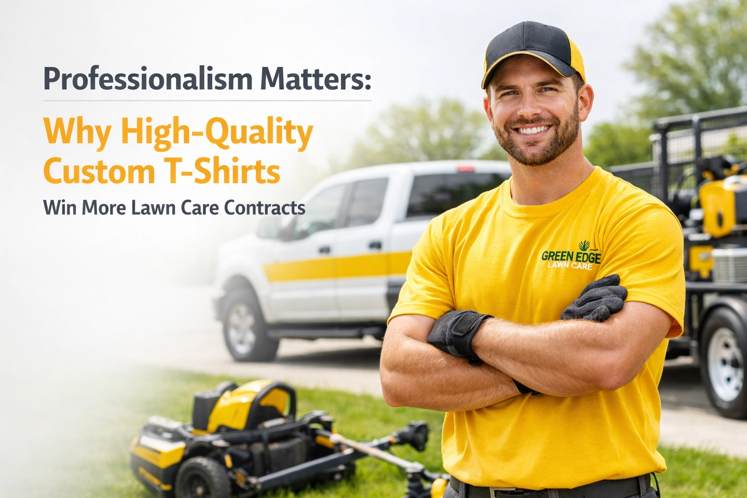 [HERO] Professionalism Matters: Why High-Quality Custom T-Shirts Win More Lawn Care Contracts