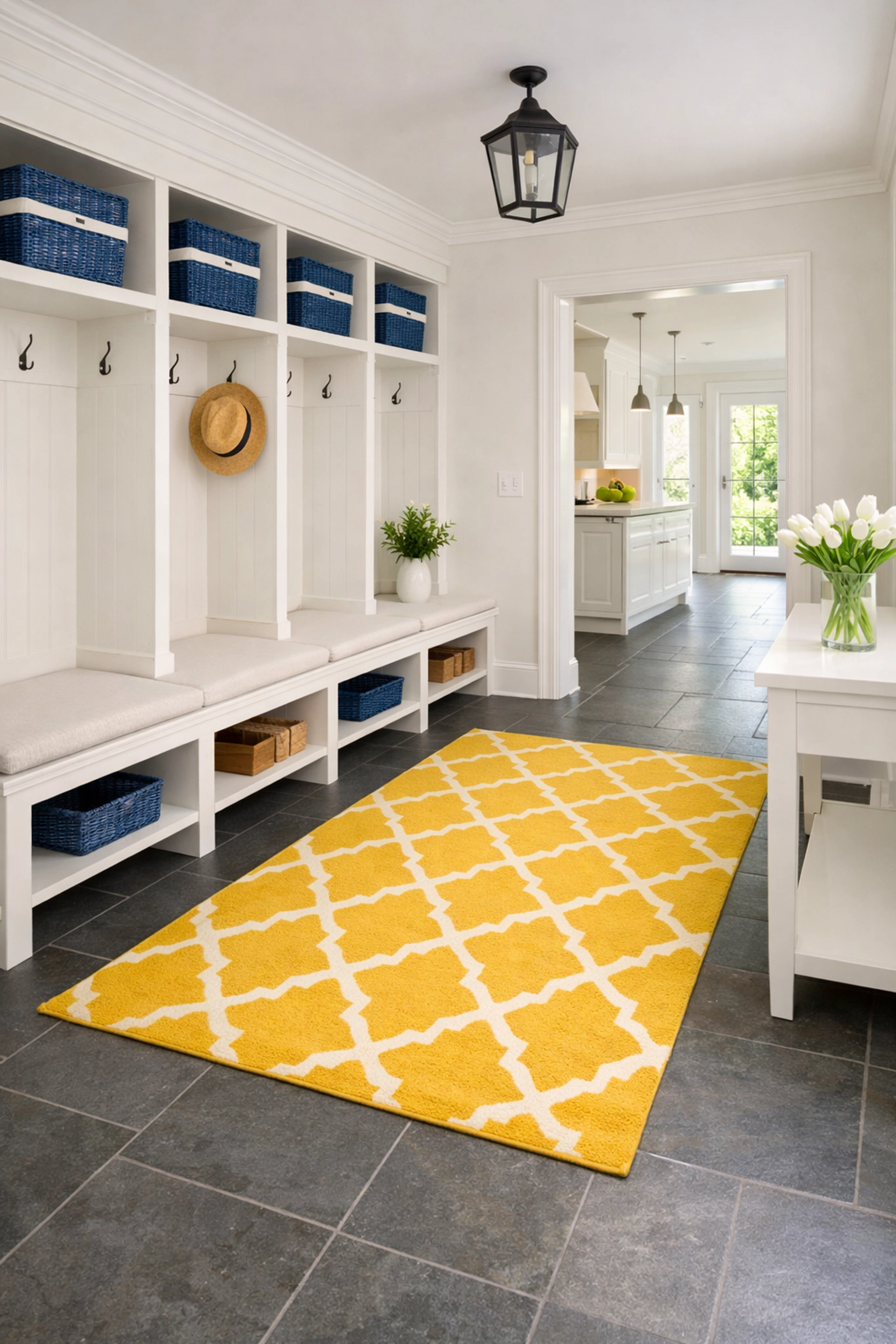 Clutter-free entryway ready for professional house cleaning Dunstable MA services to begin.