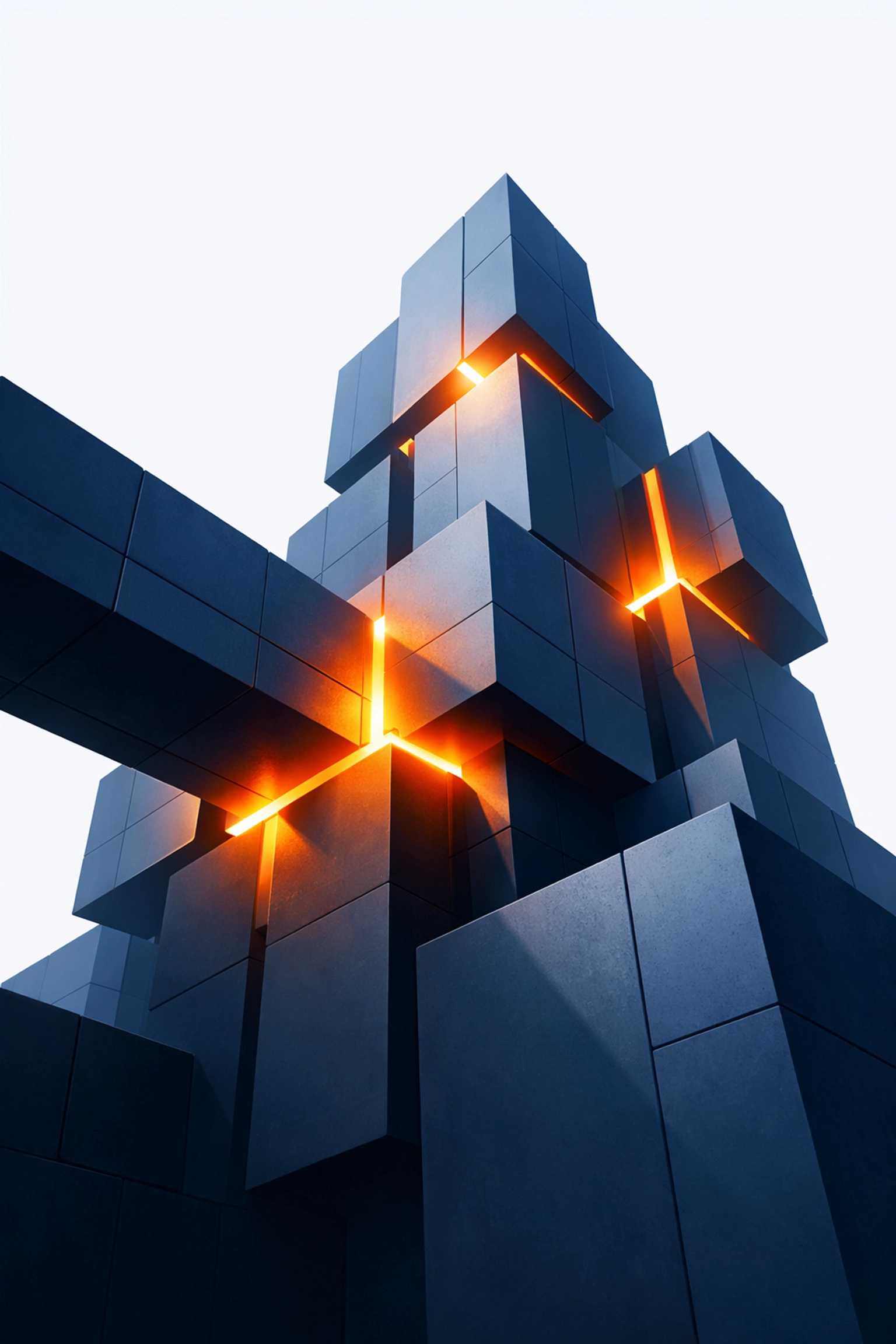 Scalable architectural blocks representing professional Power Platform development and software workflows.