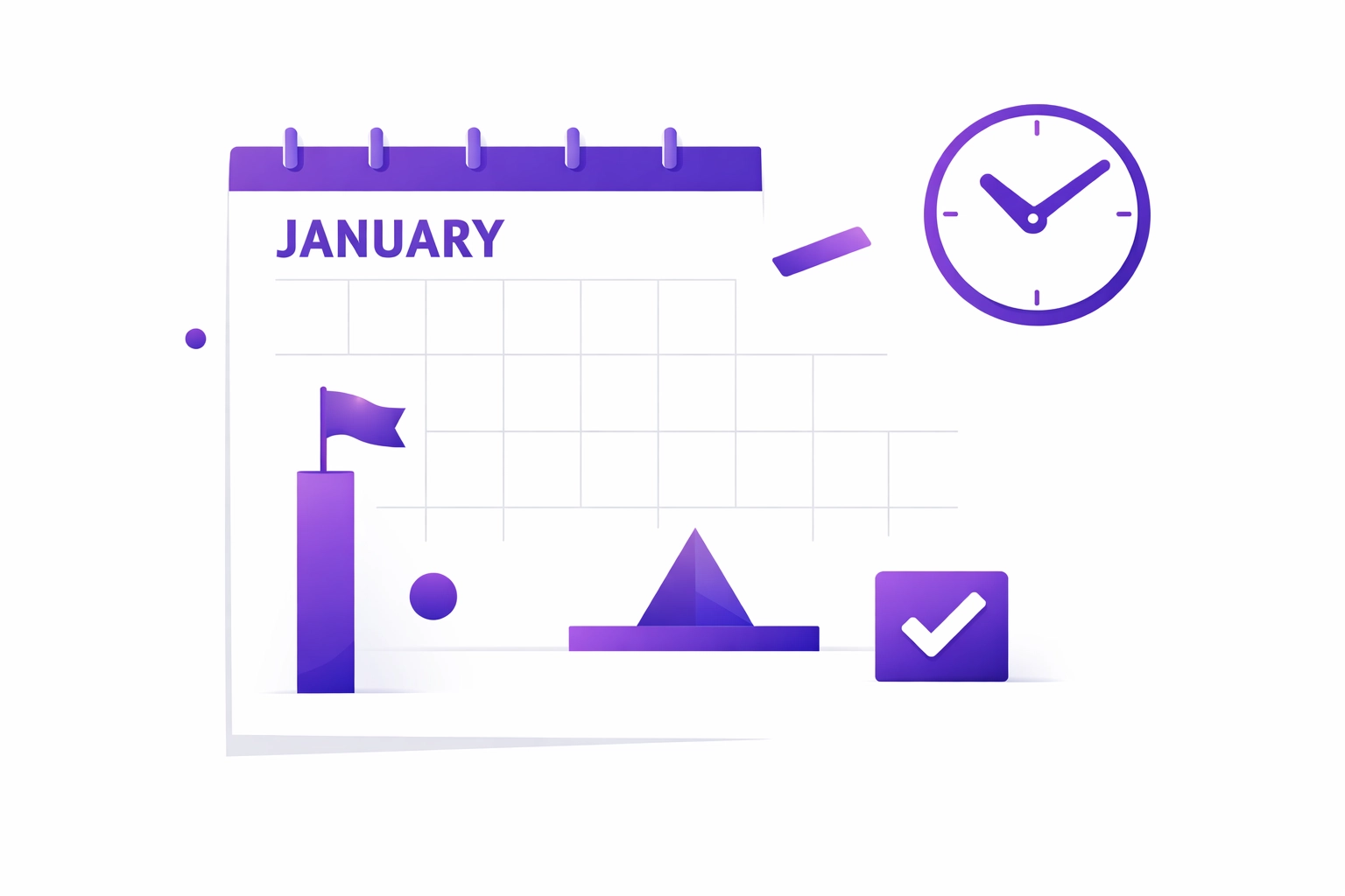January calendar highlighting 1099-NEC filing deadline for tax year compliance