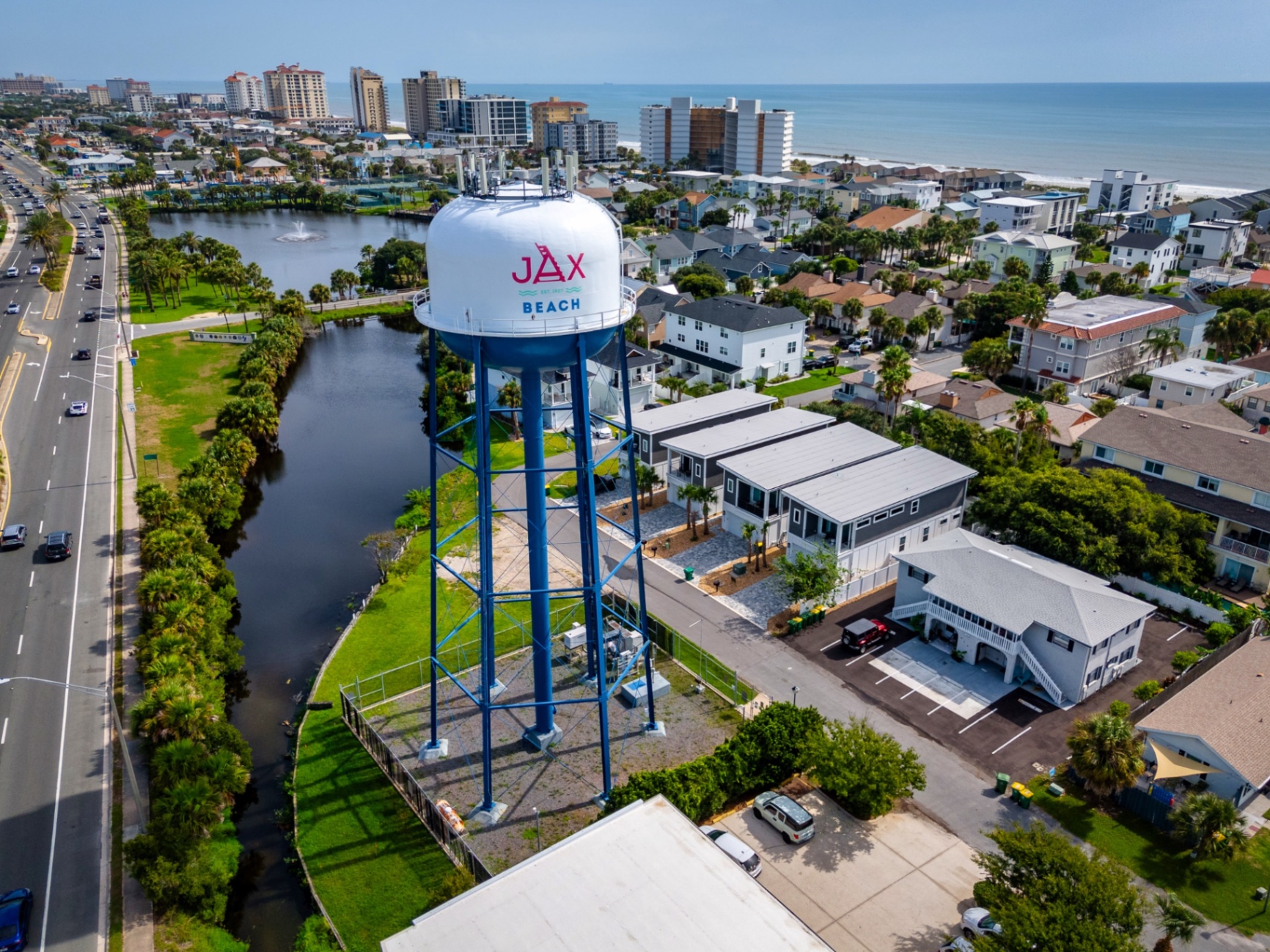 Aerial image of Jacksonville Beach