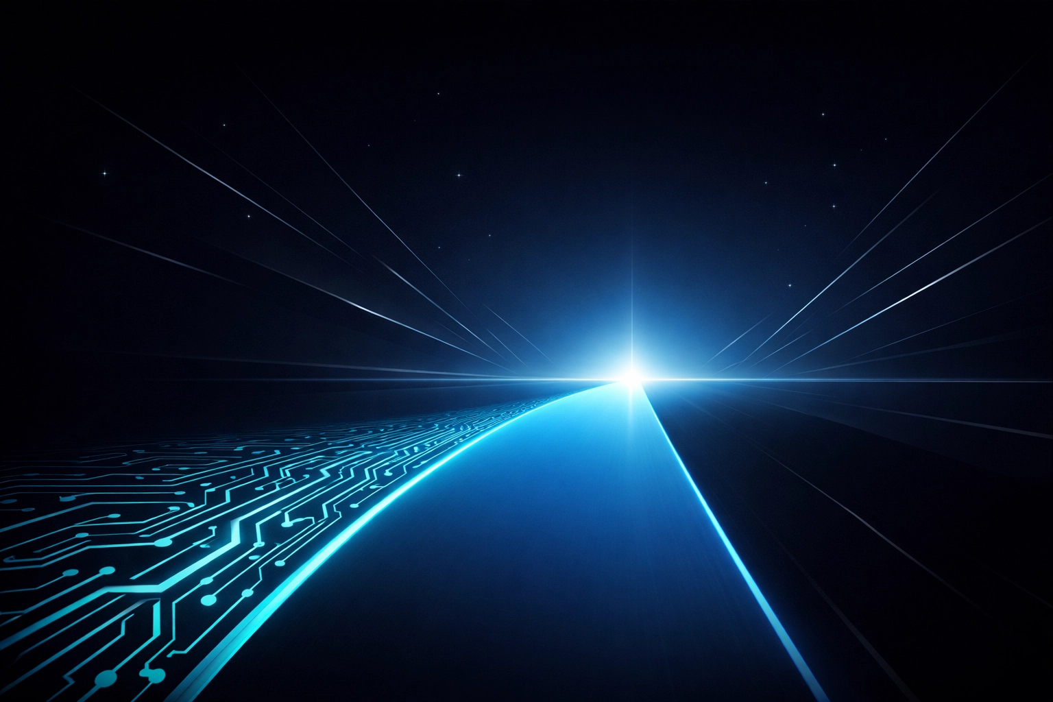 Seamless data highway representing the smooth transition between frontend frameworks like React and Next.js.