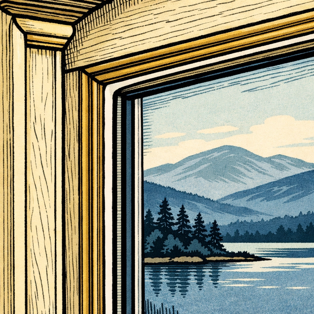 Close-up of fresh window caulking for energy efficiency and weather protection in New Hampshire.