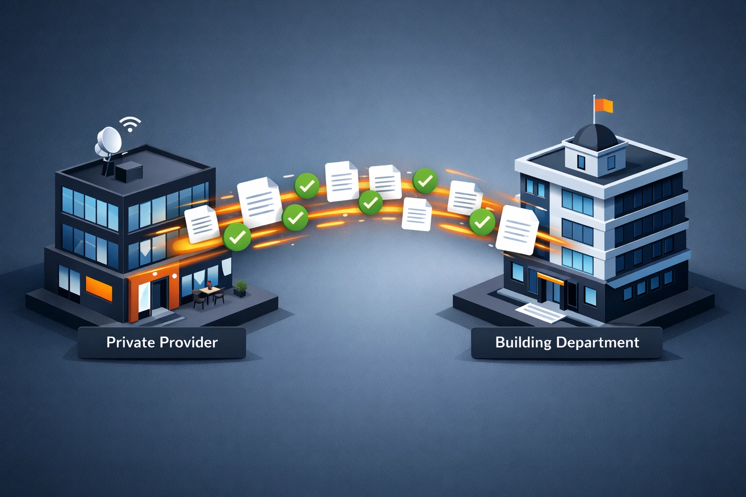 Private provider coordinating with municipal departments to expedite permitting for Florida construction projects.