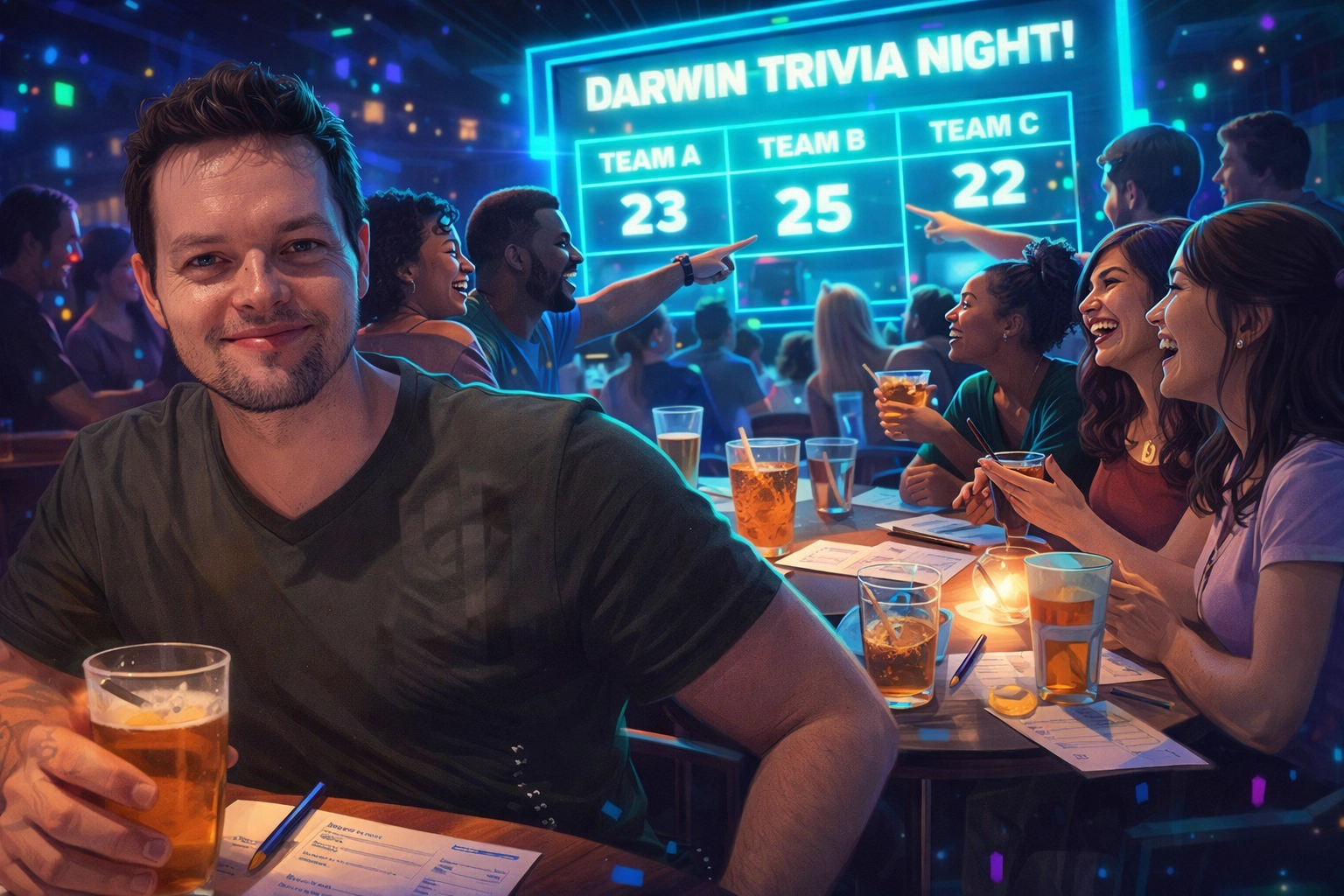 Social gathering at event