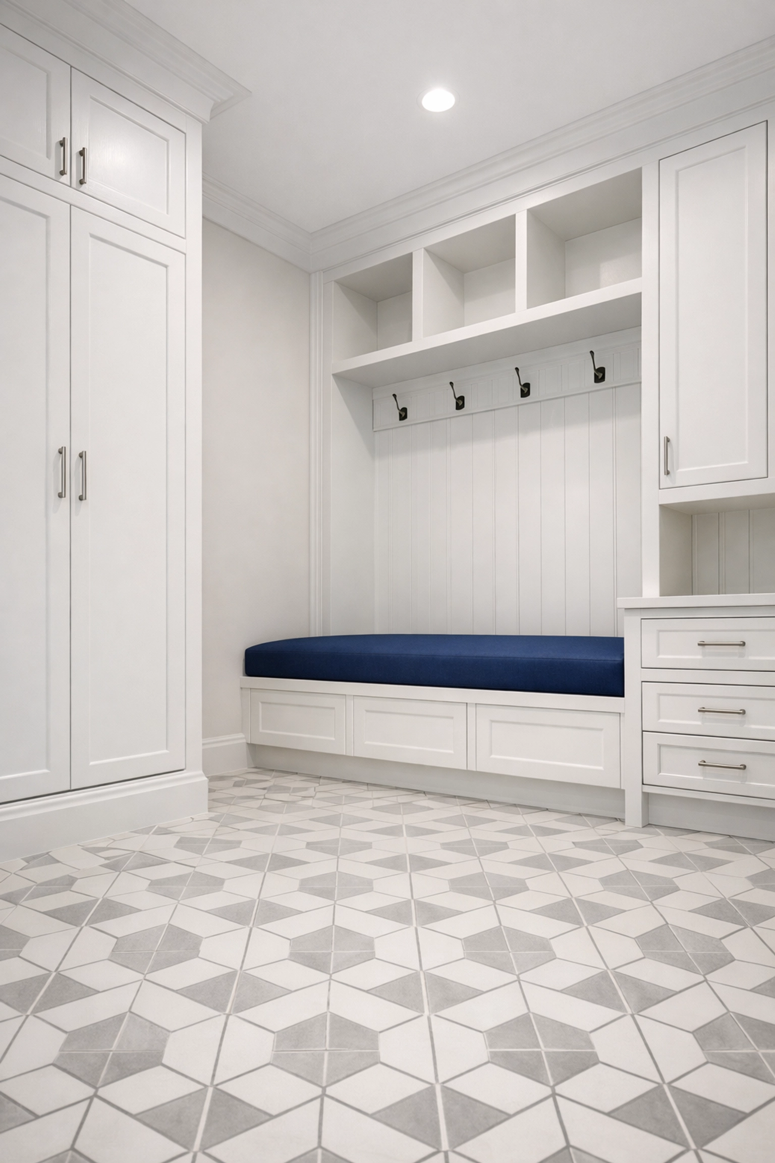 A clean, clutter-free entryway highlighting the benefits of regular professional house cleaning.