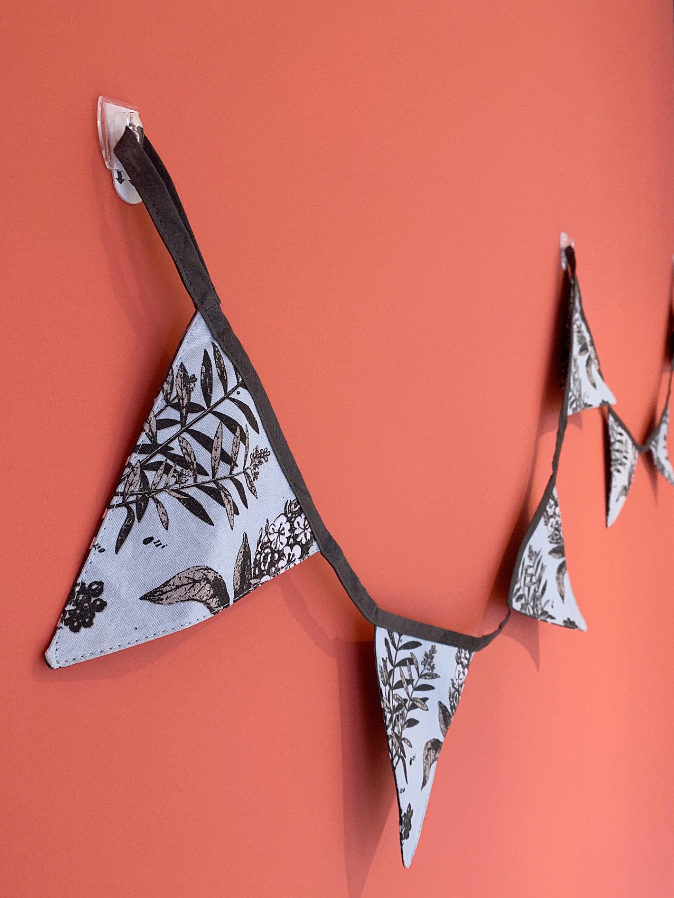 Fabric Bunting Hung with Takker Hook