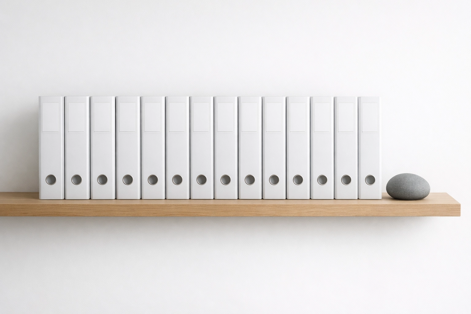 Organized office binders representing a professional tax document retention and record-keeping system.