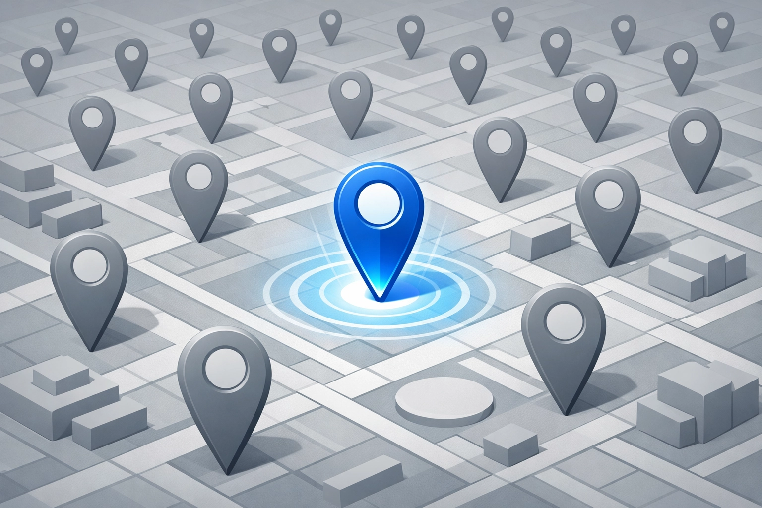 Promoted map pin highlighting a business location for increased local visibility.
