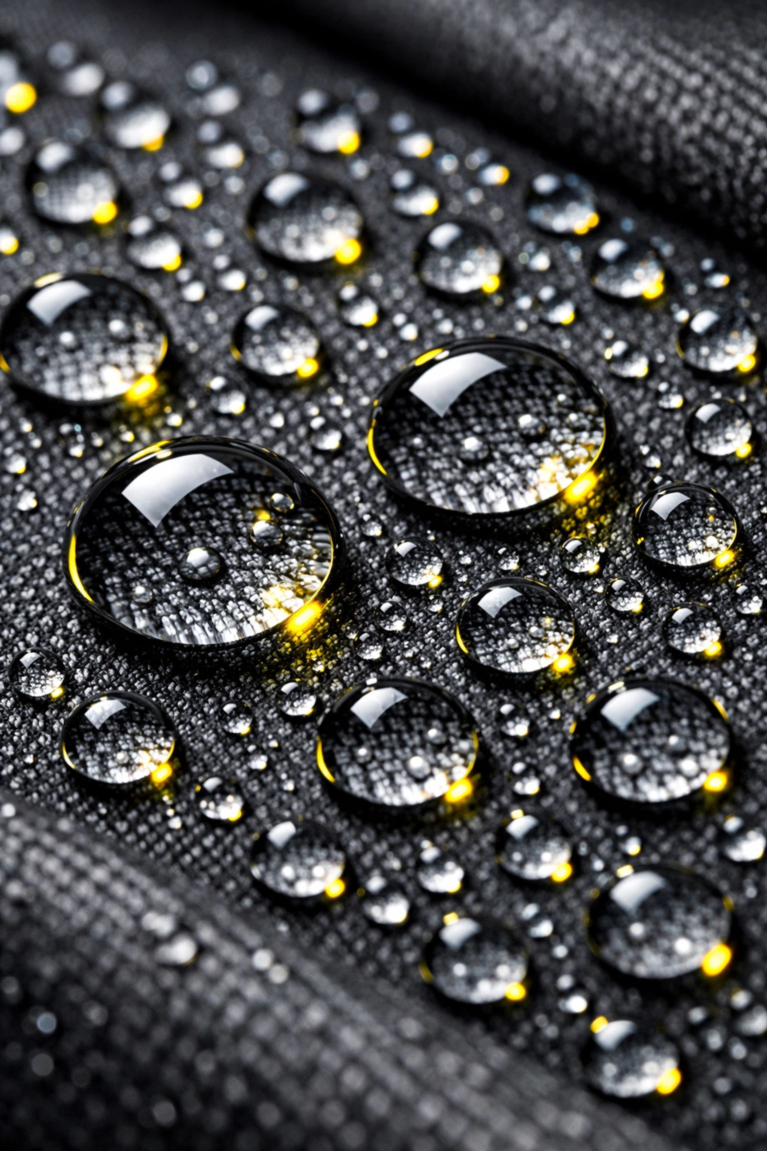 Close-up of moisture-wicking fabric with water beads for durable bulk custom t shirts