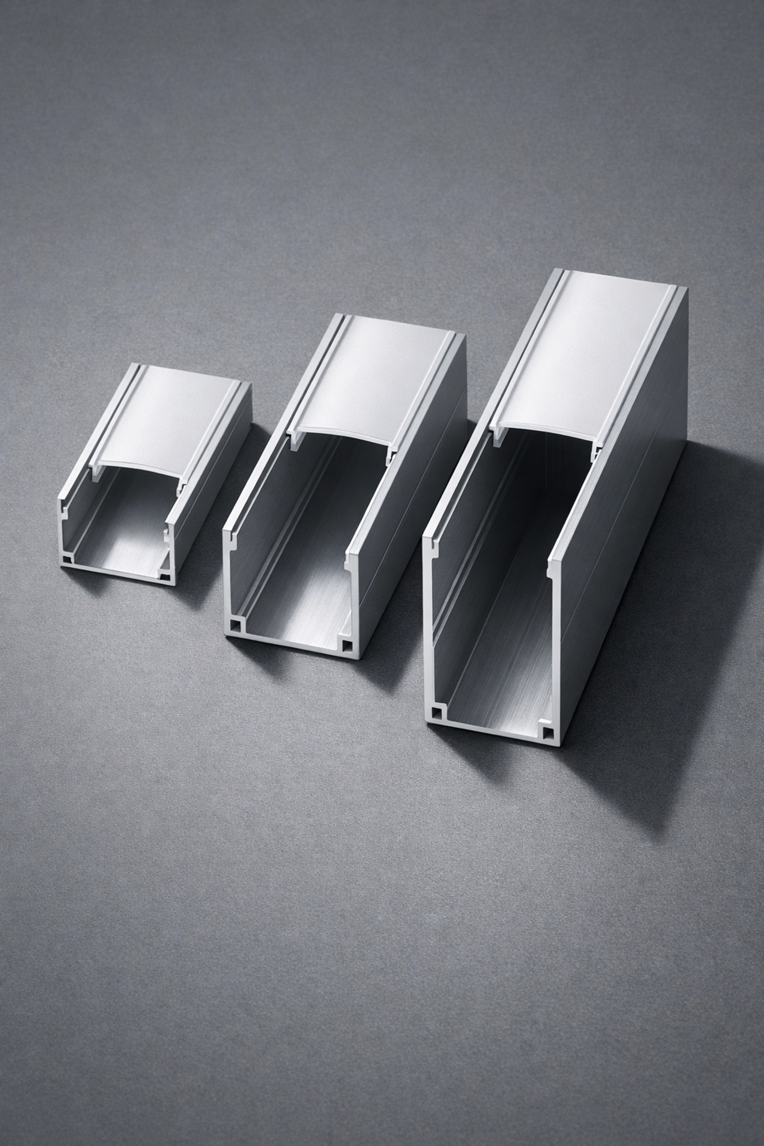 Aluminum LED channel depths compared for achieving seamless light diffusion.