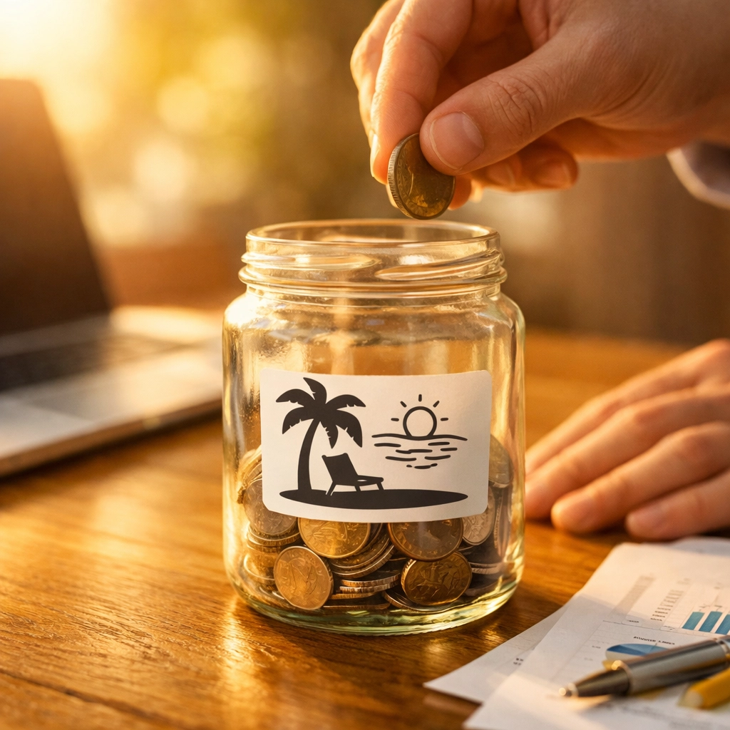 Saving coins in retirement jar for tax-deferred growth and strategic income planning