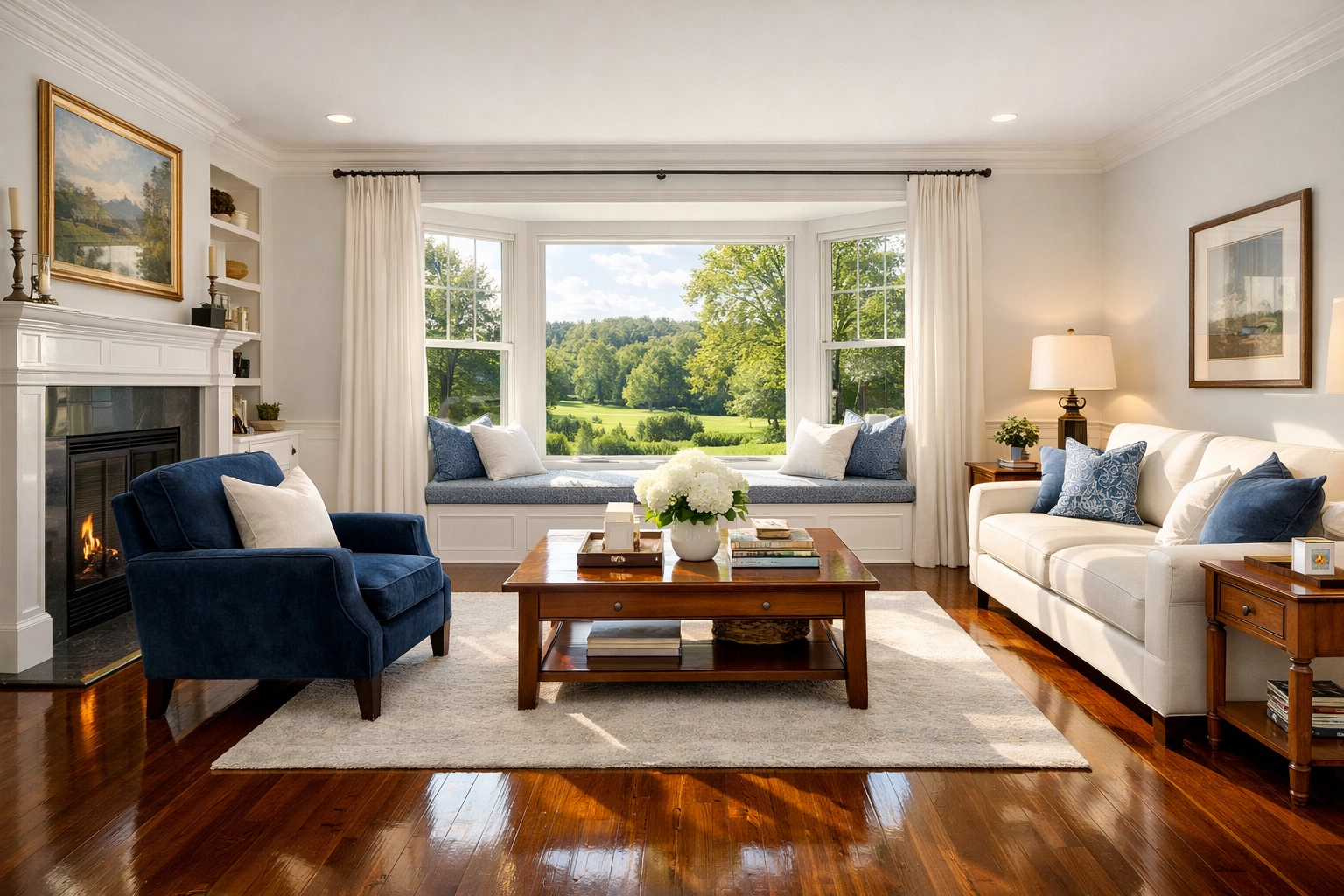 Spotless Pepperell home interior after a professional House Cleaning Pepperell MA service.