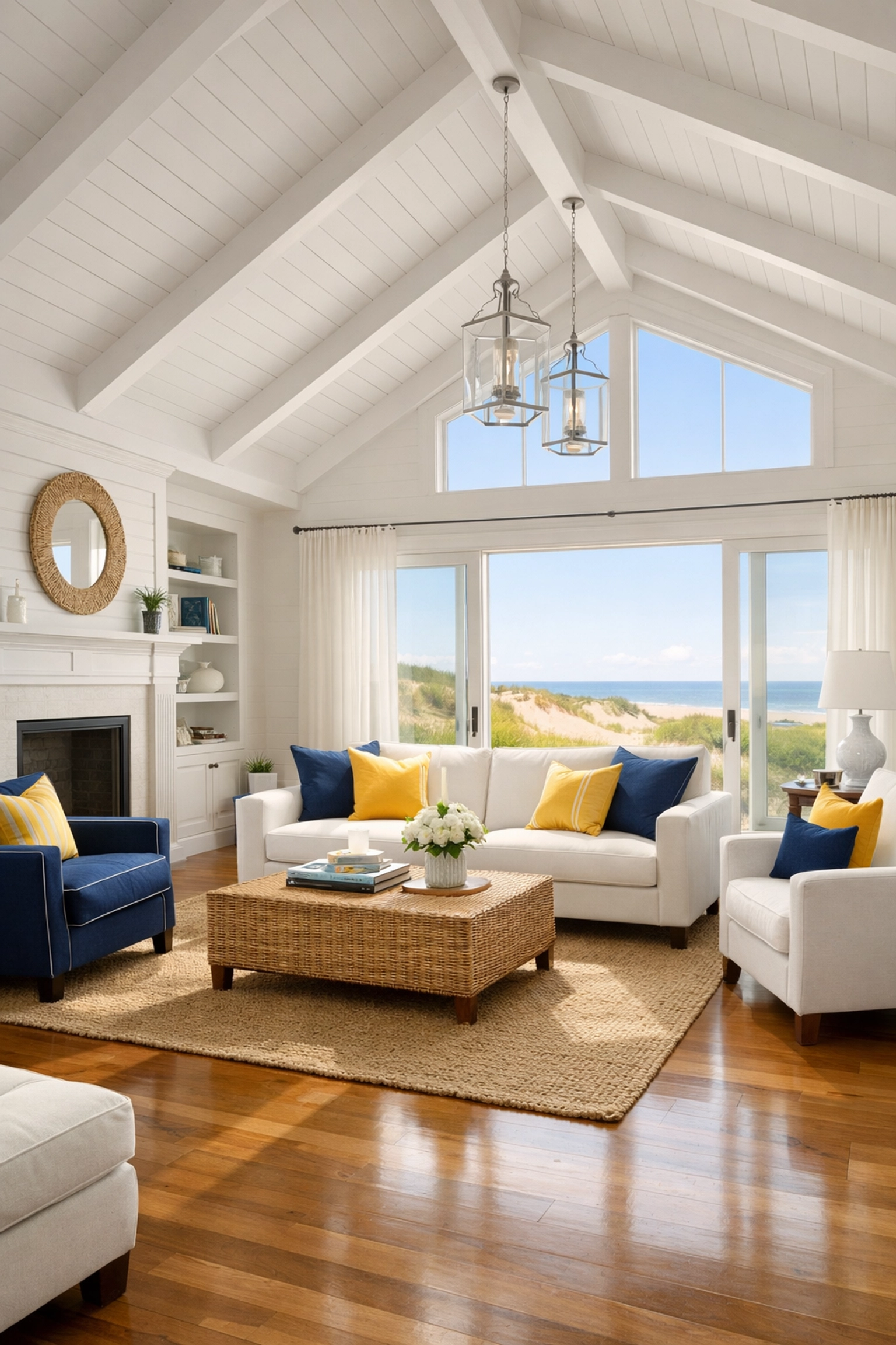 Spotless modern Wellfleet home interior showing professional residential cleaning services.