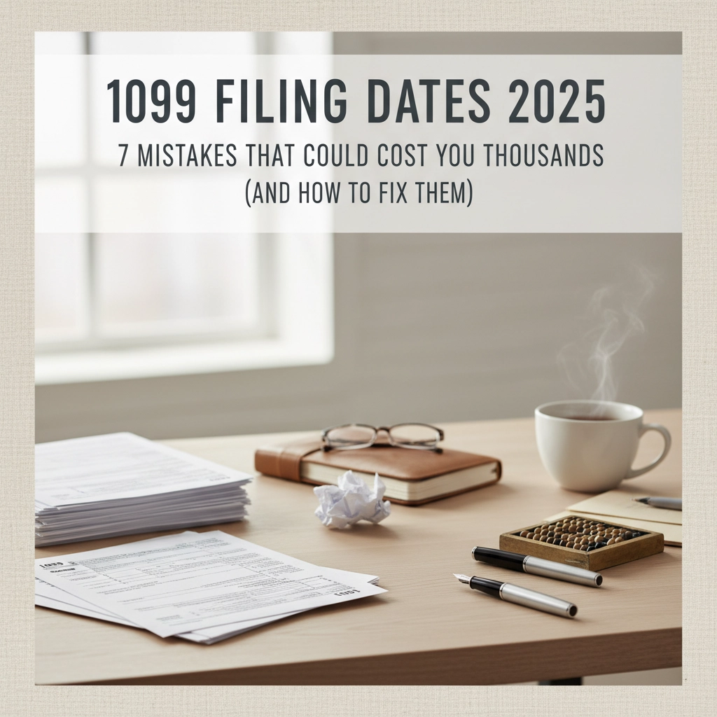 1099 Filing Dates 2025: 7 Mistakes That Could Cost You Thousands (And How to Fix Them)