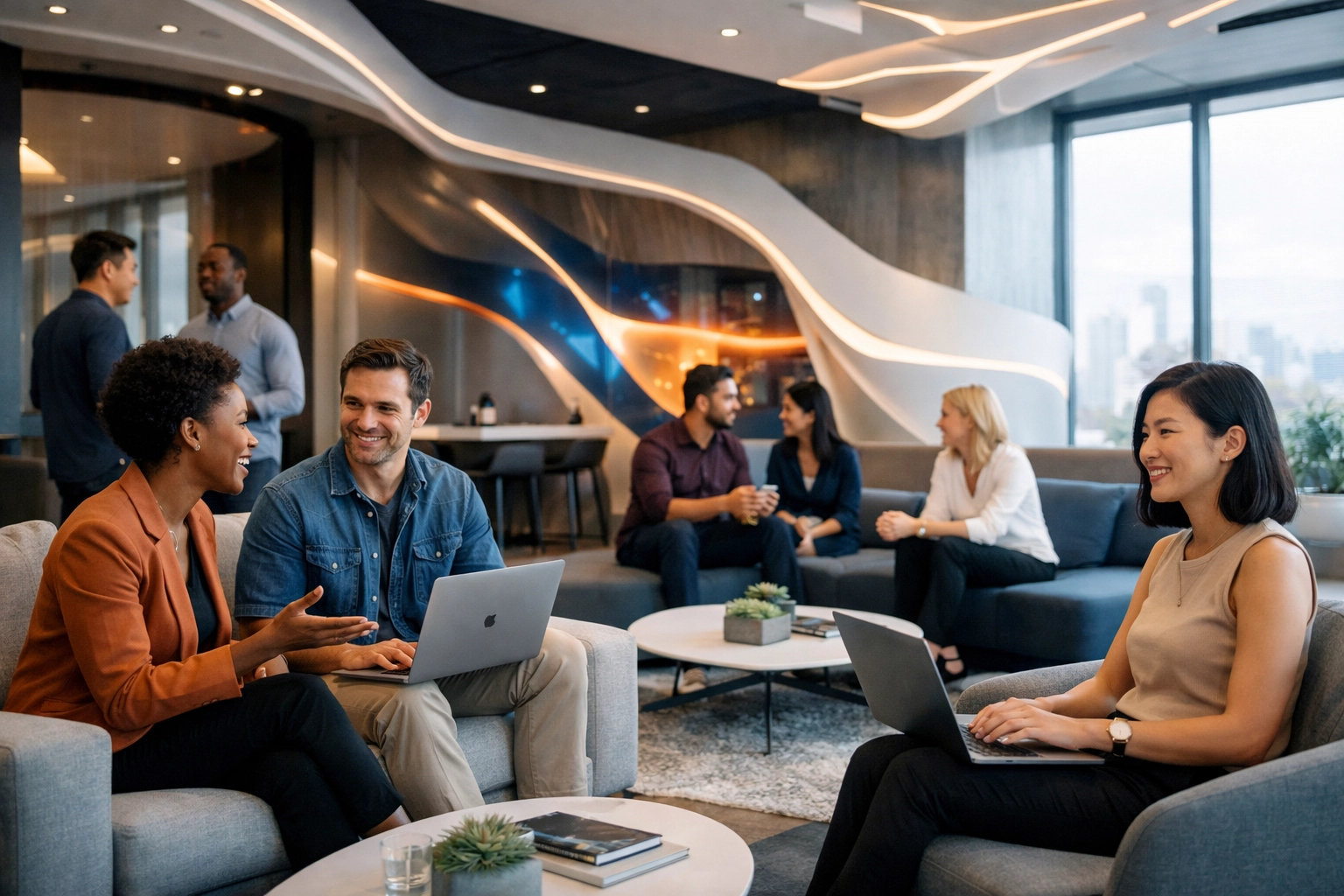 Modern Innovation Office Scene