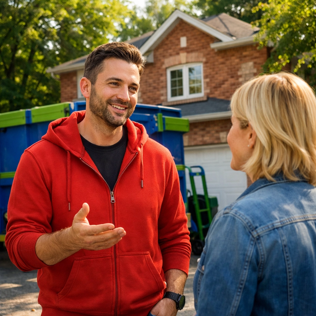 Estate Cleanouts in Newmarket: How to Handle Unwanted Items with Care Junk GTA expert Roman providing compassionate advice for estate content disposal in Newmarket.
