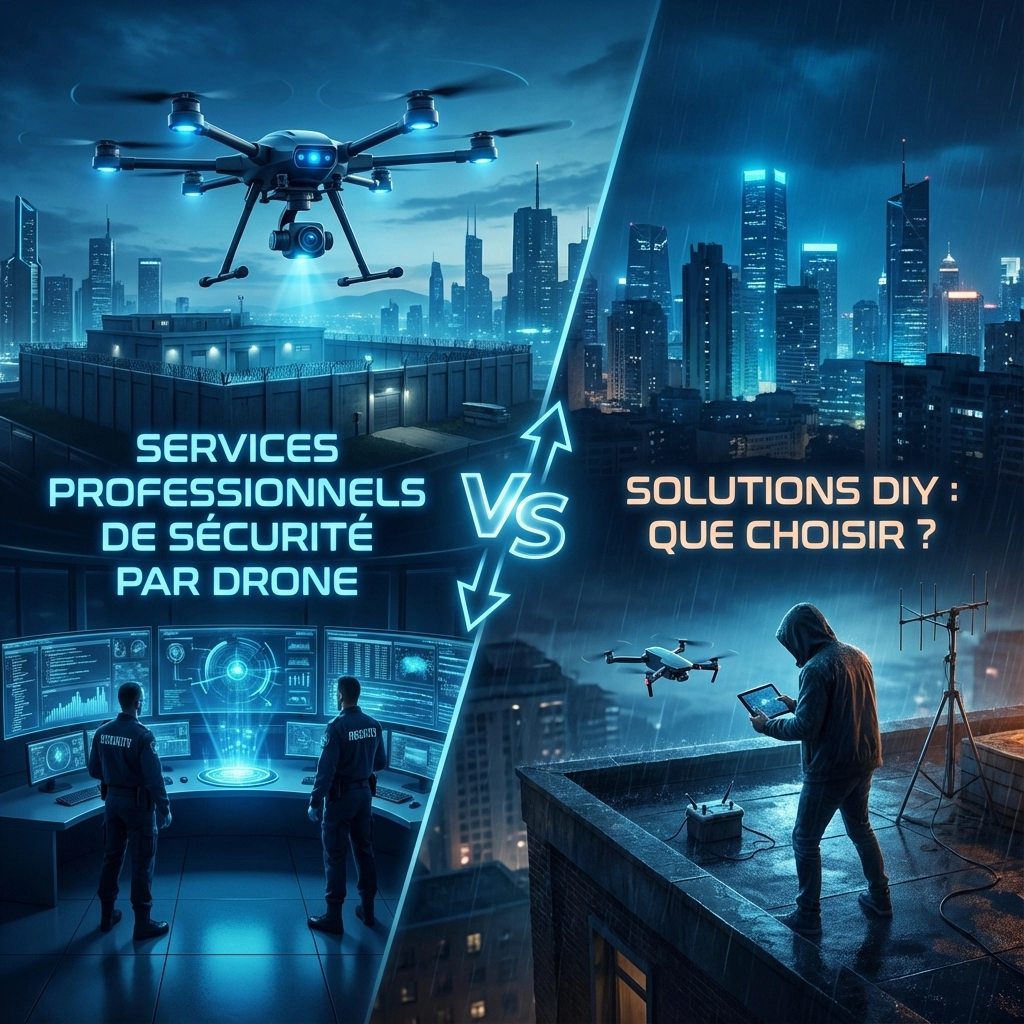 Services professionnels de sécurité par drone vs solutions DIY : que choisir ?