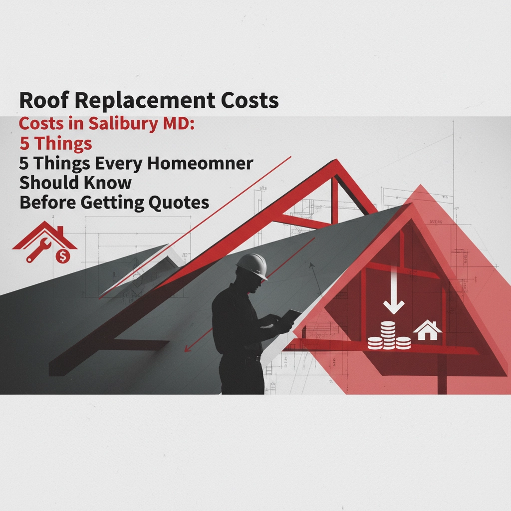 Roof Replacement Costs in Salisbury MD: 5 Things Every Homeowner Should Know Before Getting Quotes