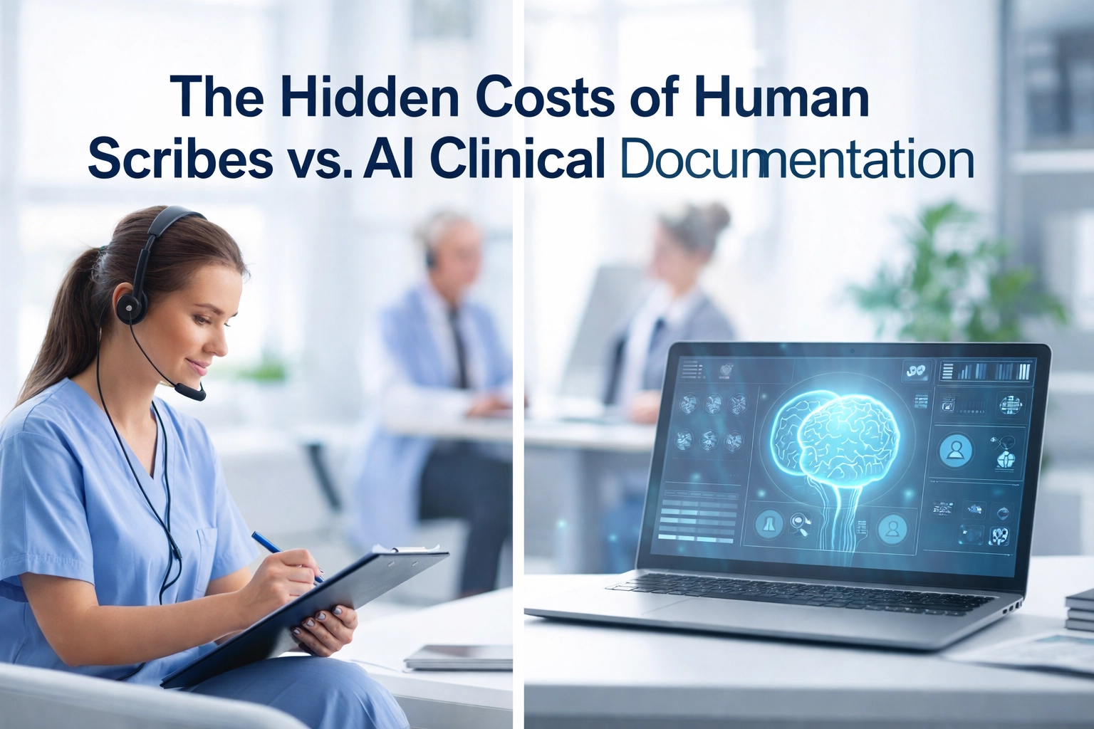 [HERO] The Hidden Costs of Human Scribes vs. AI Clinical Documentation