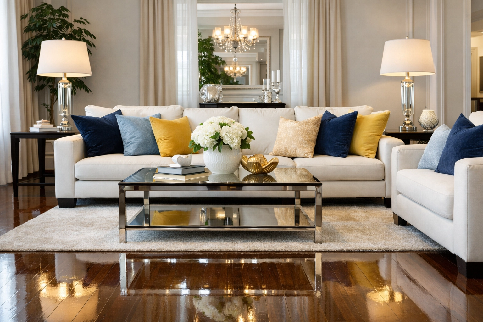 A dust-free, relaxing sanctuary living room in Ashburnham after a thorough House Cleaning Ashburnham MA deep clean.