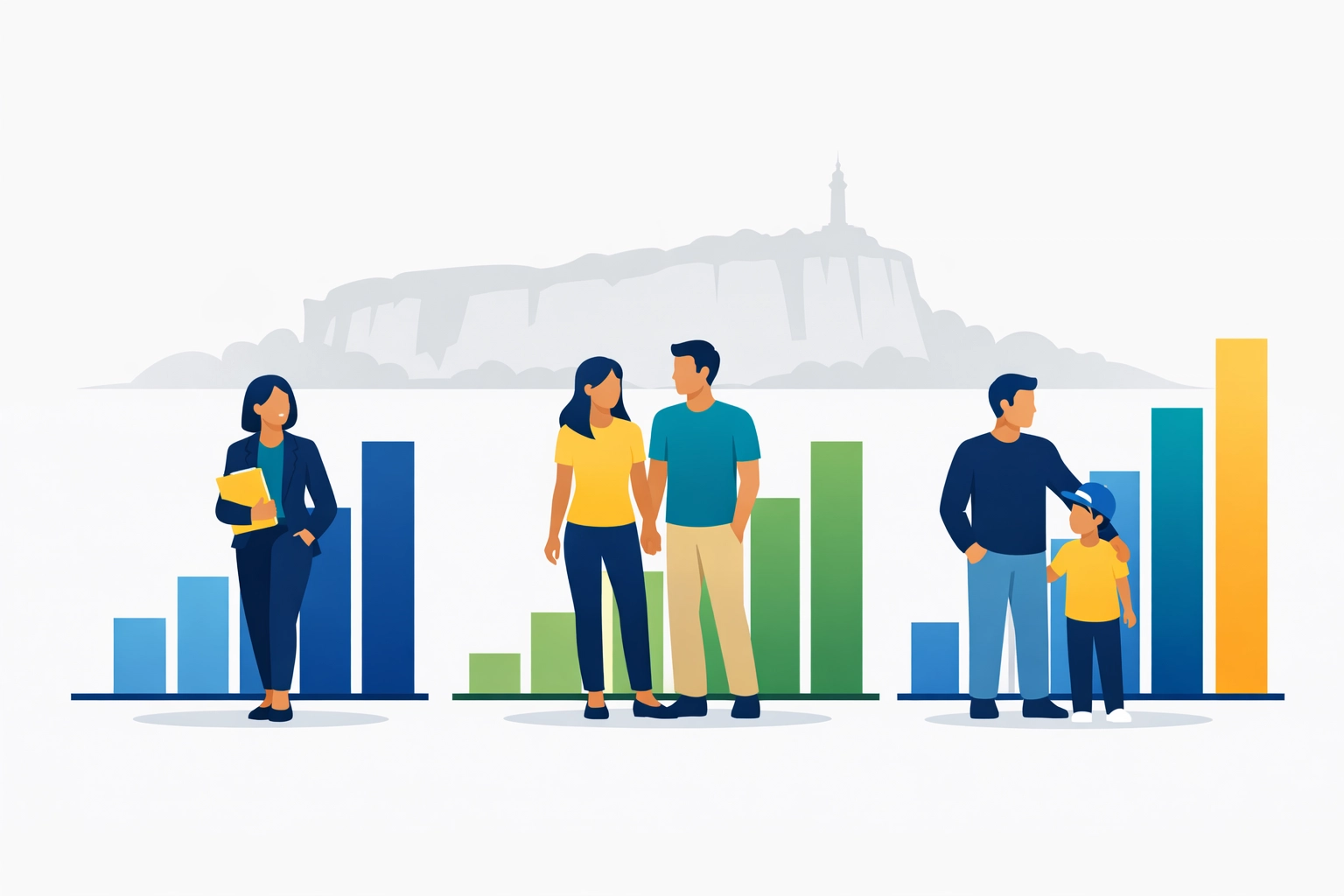 Illustration of 2026 standard deduction increases for New Haven tax filers by filing status.