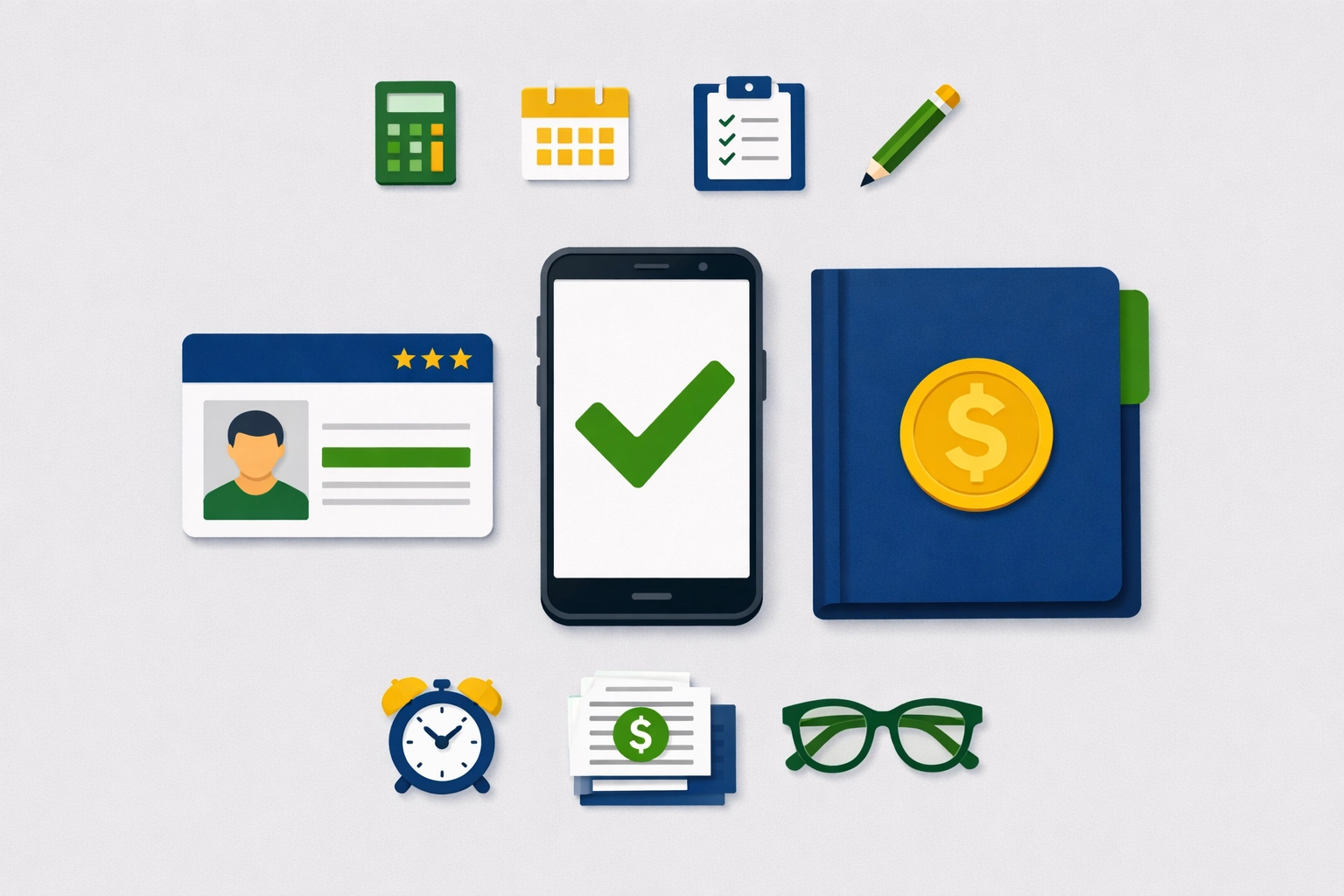 Tax preparation essentials including digital ID verification and a completed filing checklist.