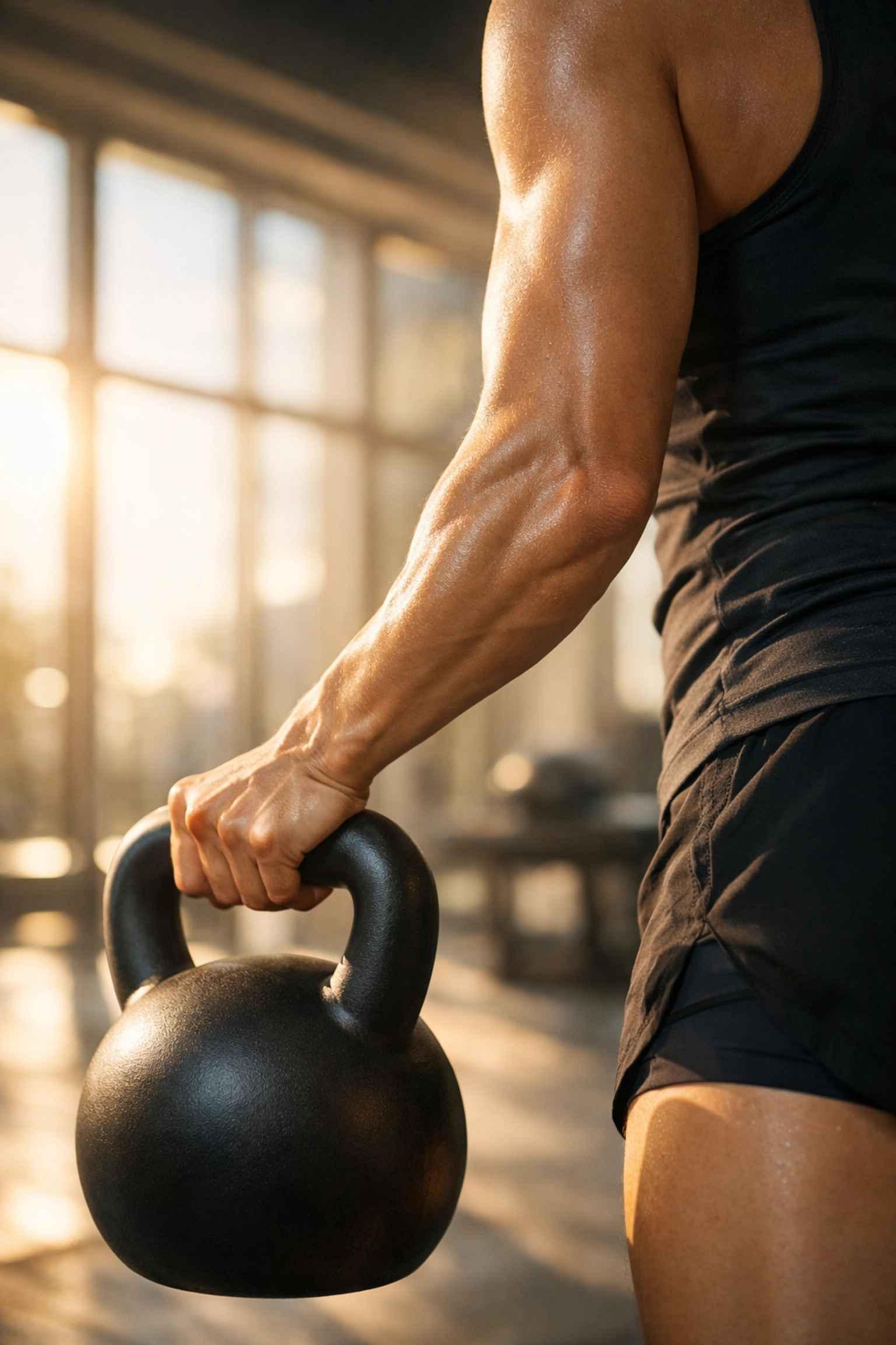 Athletic individual training with weights to preserve metabolic health and muscle during weight loss.