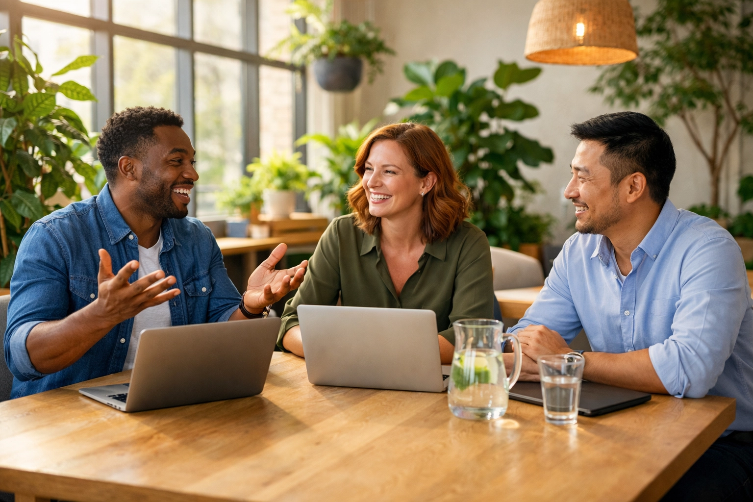 A collaborative team discussing strategic ServiceNow consulting for navigating the EU regulatory landscape.