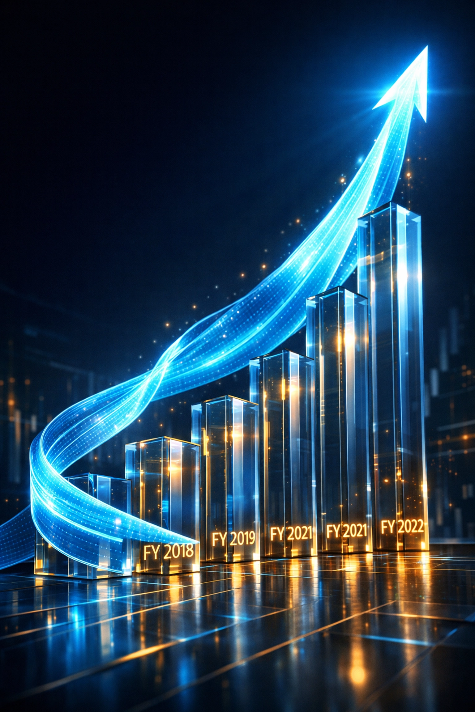 Upward growth chart illustrating the income approach to determine how much a business is worth.
