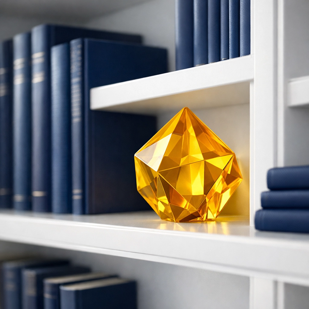 Meticulously organized white shelving after deep cleaning, symbolizing the order required for high-level success.
