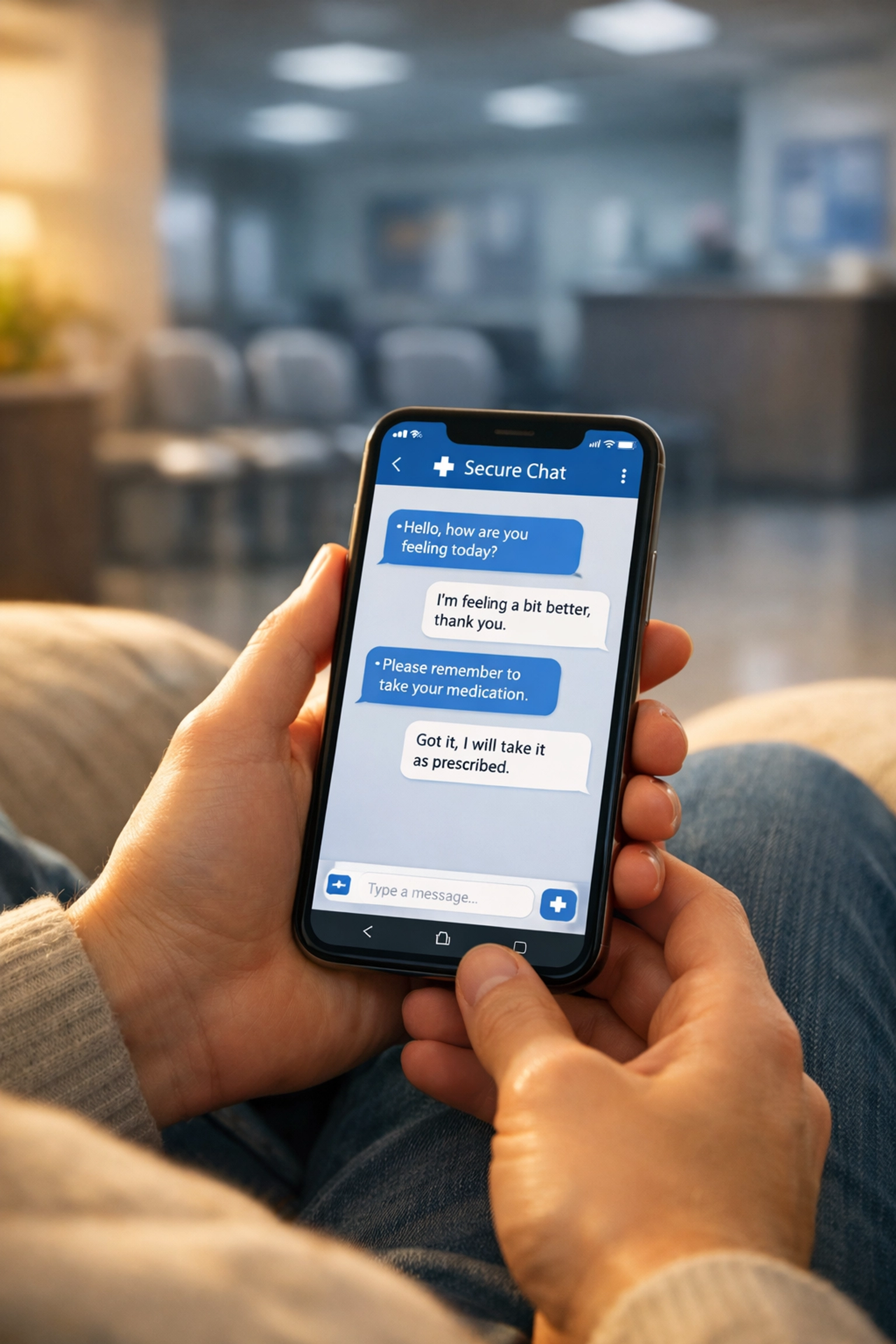 Skip the waiting room by using secure medical messaging for prescription refills and sinus infection treatment.