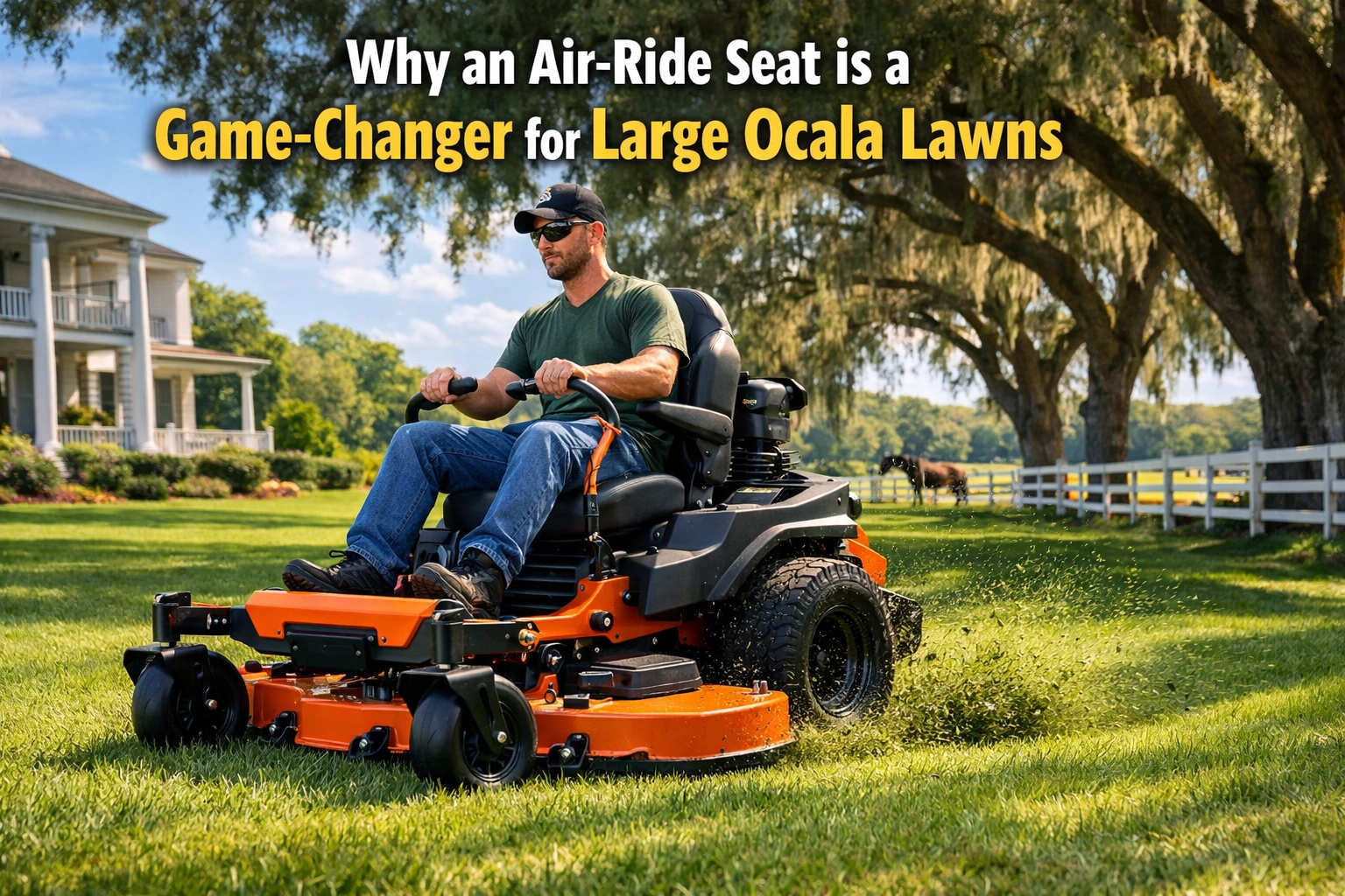 [HERO] Why an Air-Ride Seat is a Game-Changer for Large Ocala Lawns