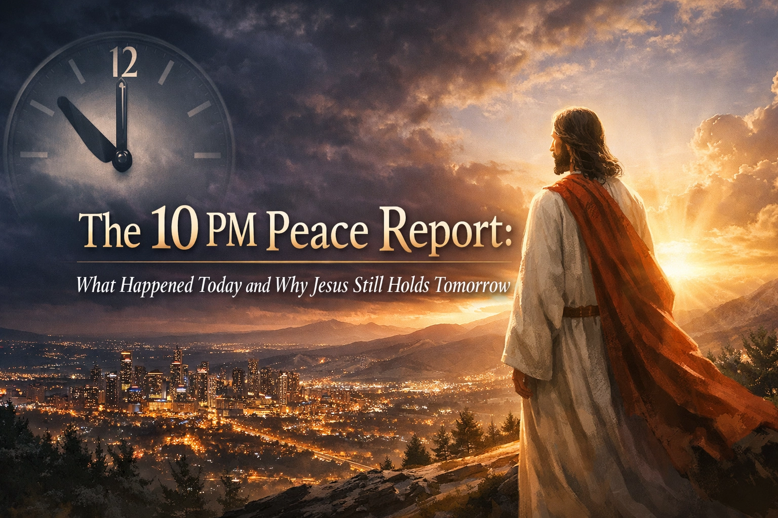 [HERO] The 10 PM Peace Report: What Happened Today and Why Jesus Still Holds Tomorrow