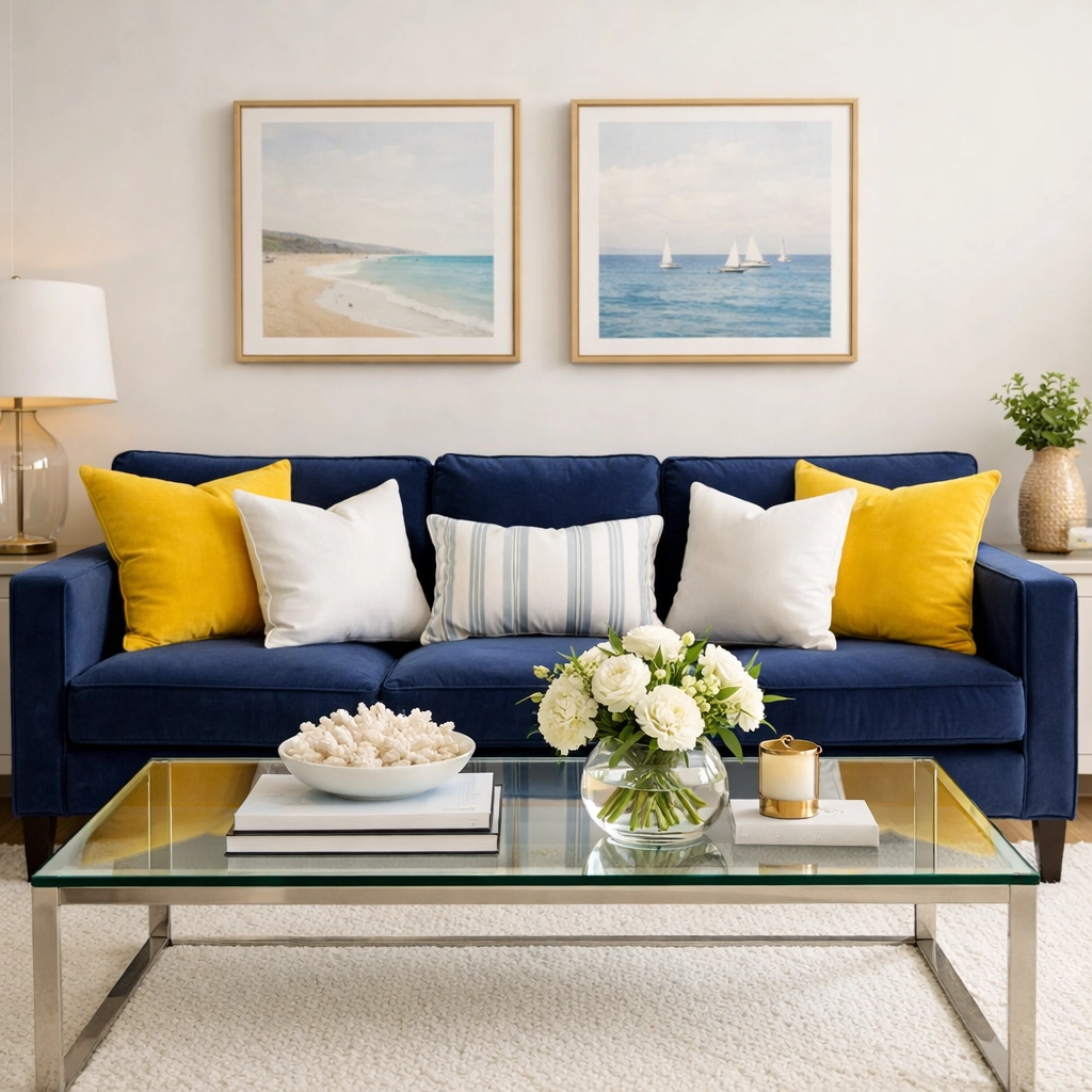 Dust-free living room in Marblehead showcasing the results of weekly house cleaning.